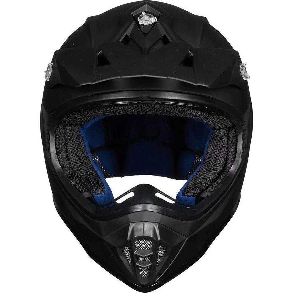 Casco de Motocross ILM 128S Adulto-L Negro Mate DOT