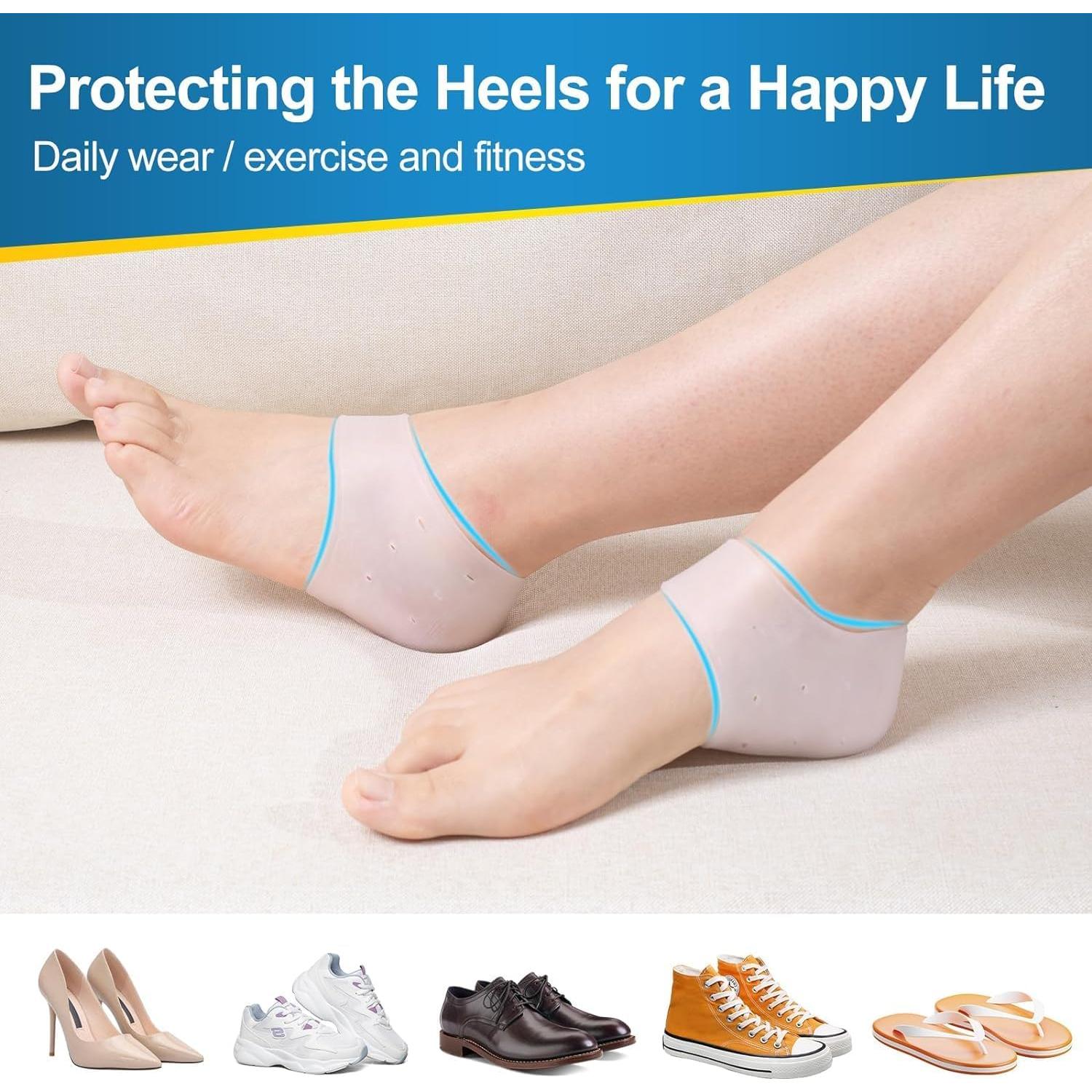 Copas de Talón de Silicona HEBEICRMY para Alivio del Dolor