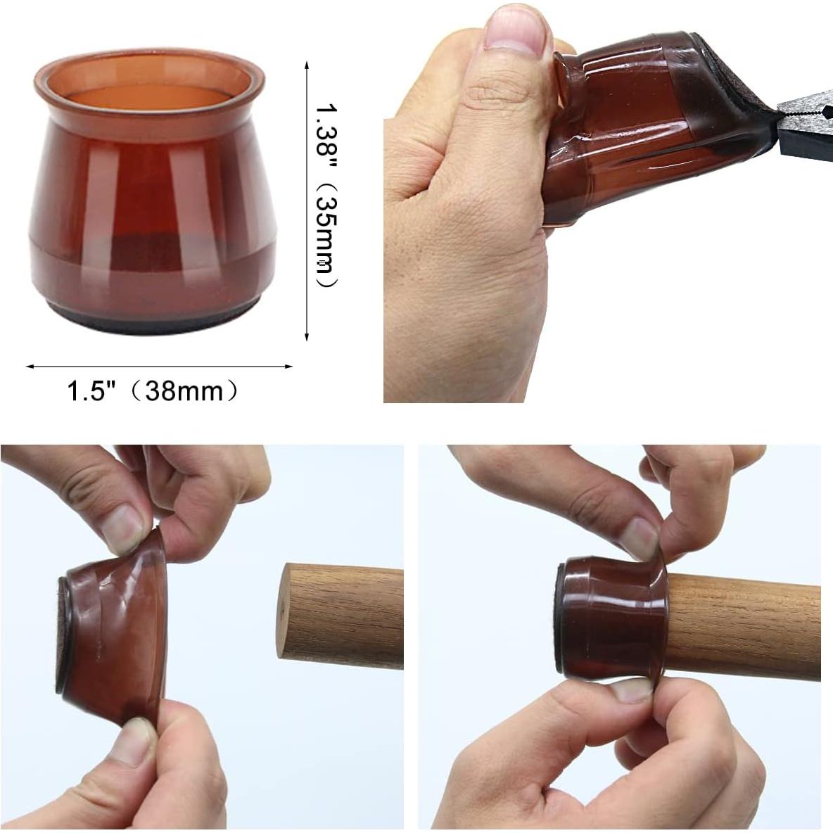 Protectores de patas de silla BUMACO - 20 piezas L universal