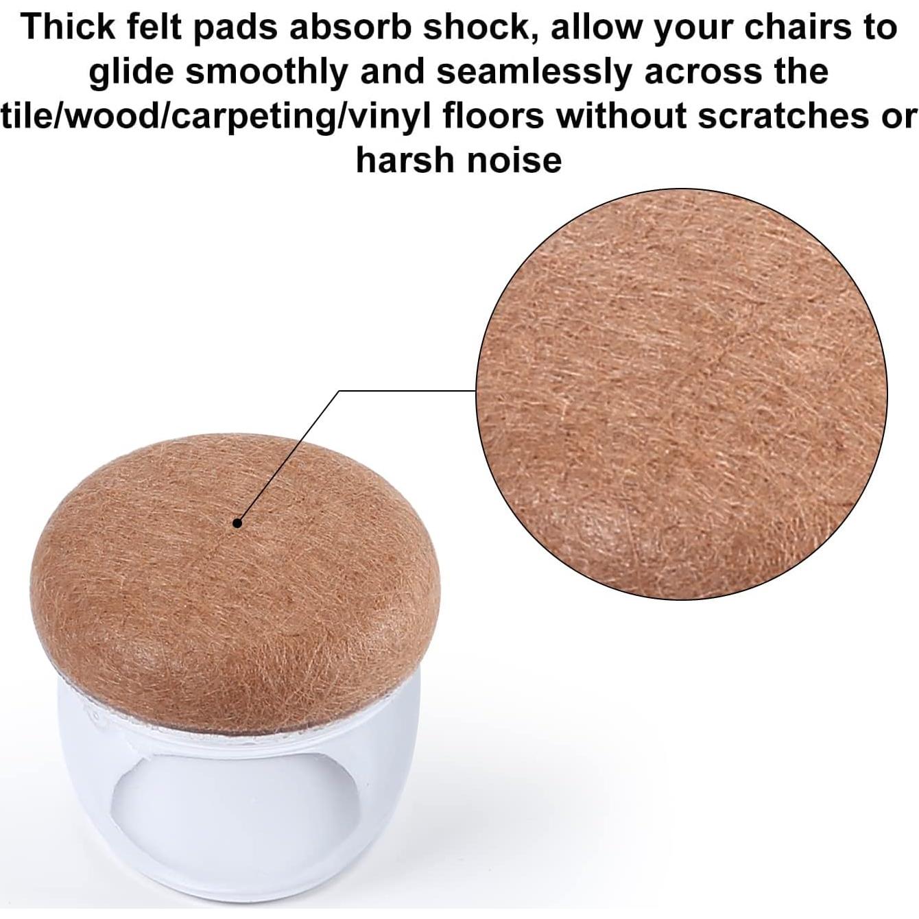 Protectores de Piso de Silicona Ezprotekt 24 Pcs para Sillas