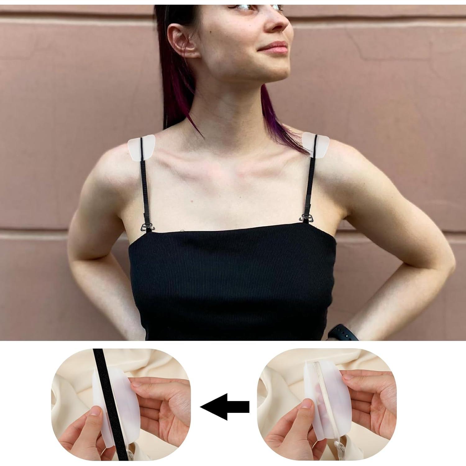 6 Pares Almohadillas de Silicona para Tirantes de Sujetador