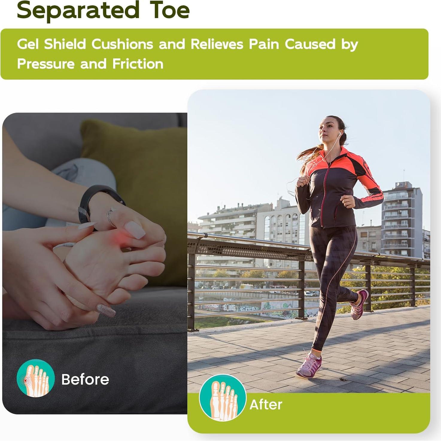 Protectores de Dedos Bukihome 8 PCS Silicona Mediano Alivio Dolor