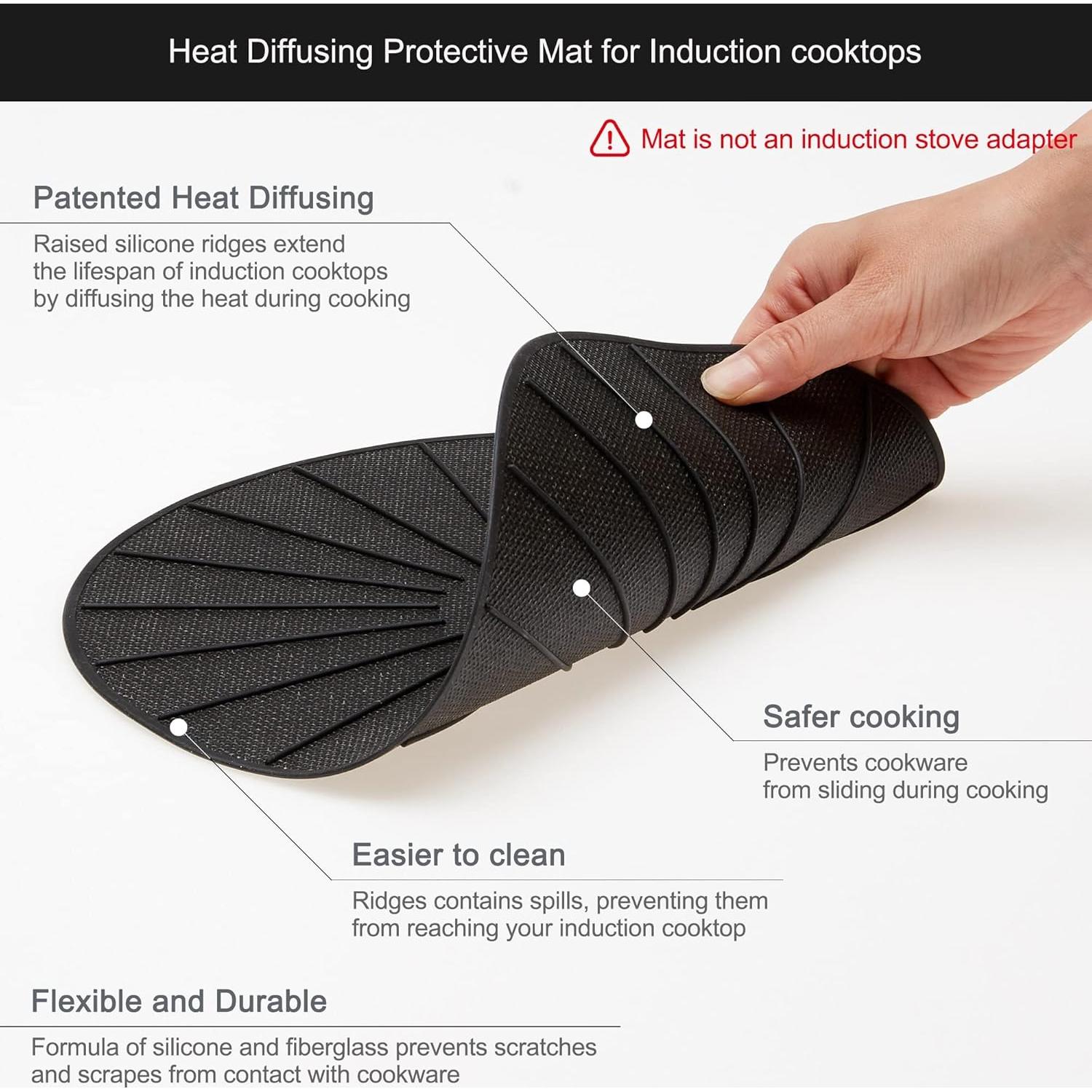 Alfombrilla de Cocina de Inducción Lazy K 19.81cm Silicona