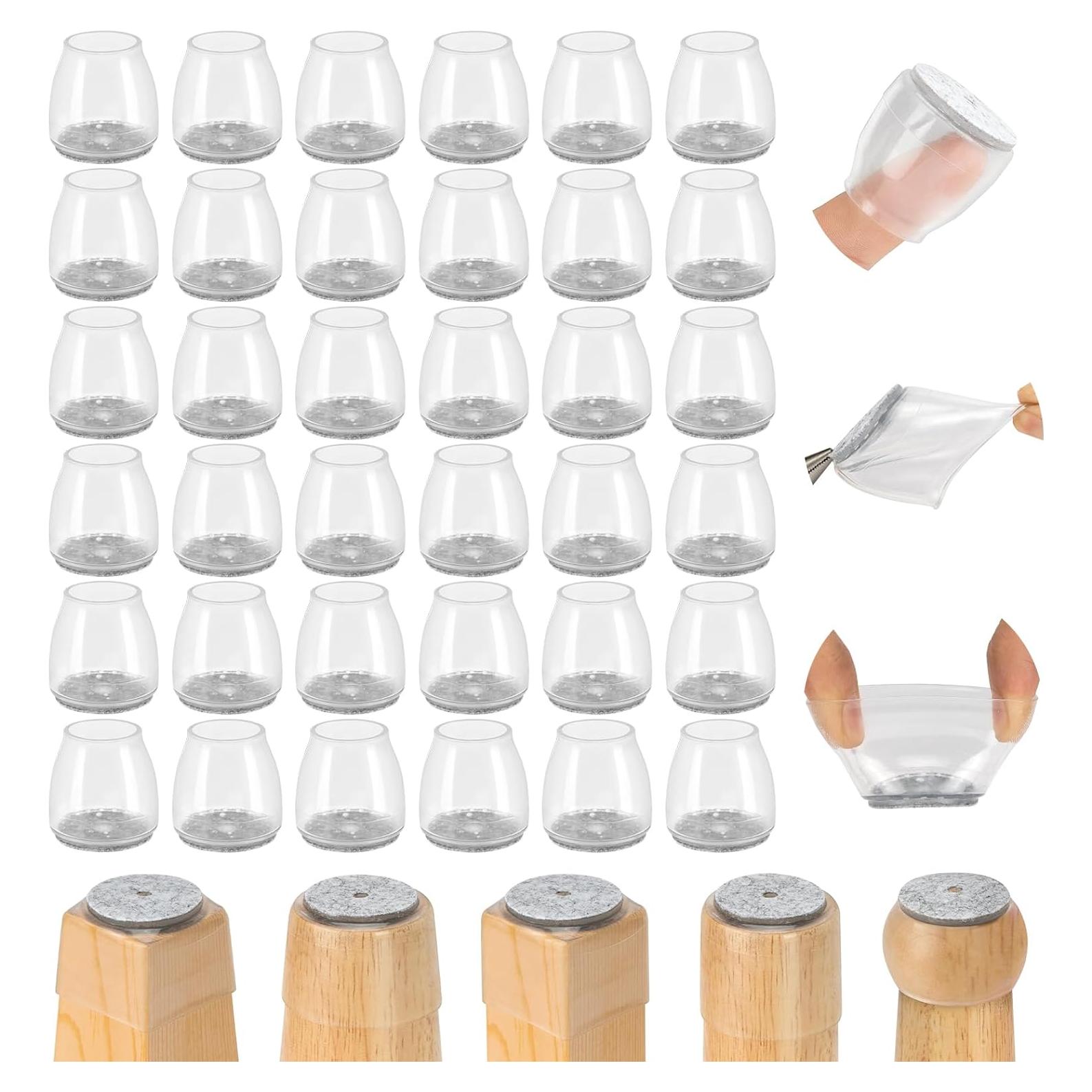 36 Protectores de Suelo Silicona Amrules para Patas de Sillas