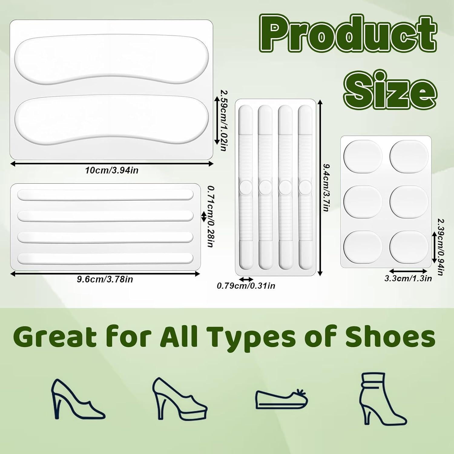 34 Piezas Almohadillas Antideslizantes Silicona Ptwola