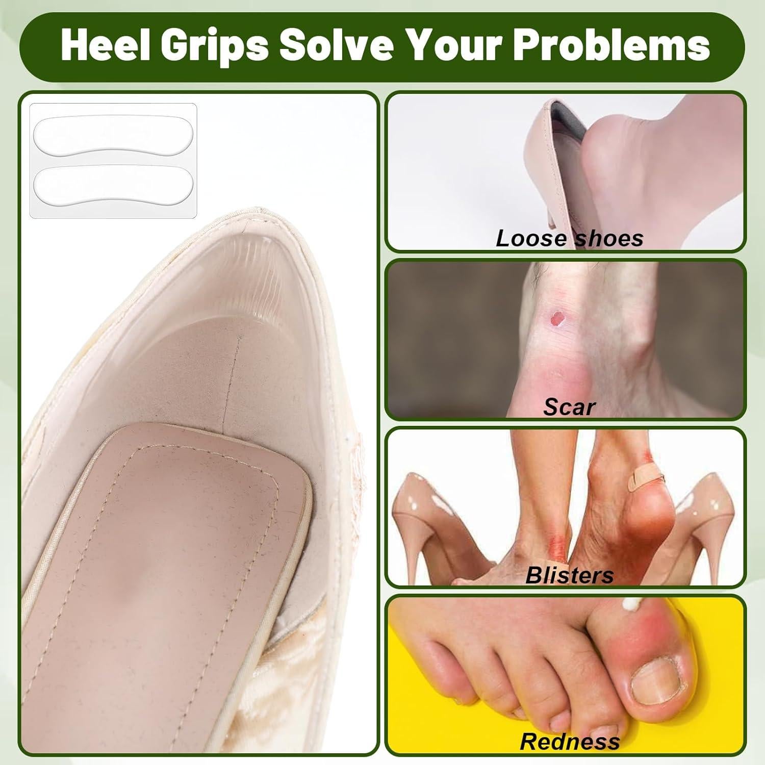 34 Piezas Almohadillas Antideslizantes Silicona Ptwola