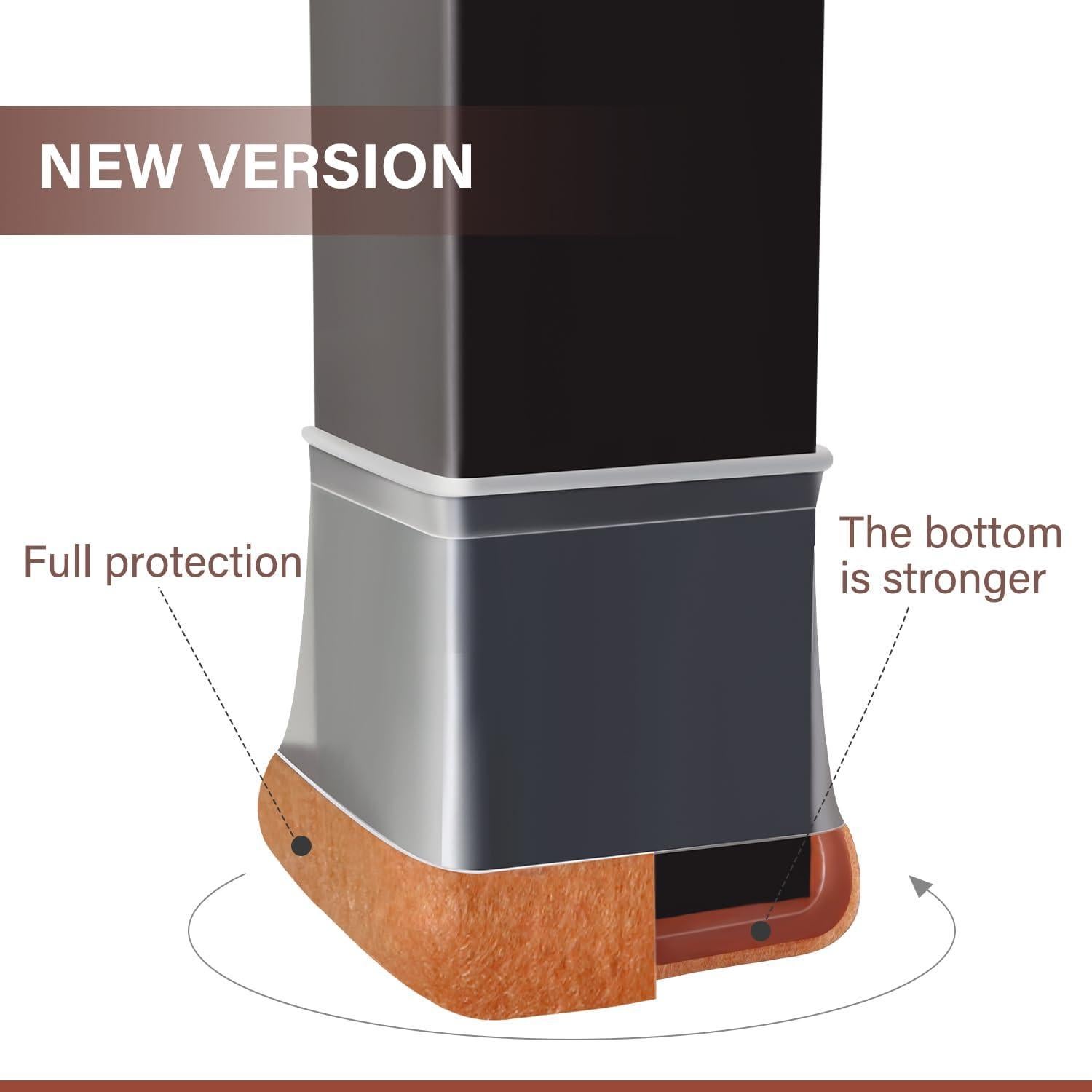 Protectores de Suelo para Patas de Silla YOZON 16 Piezas Silicona