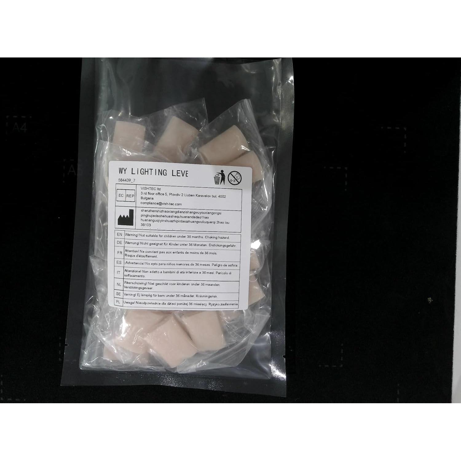 24 Protectores de Gel para Dedos del Pie WY LIGHTING, Color Piel