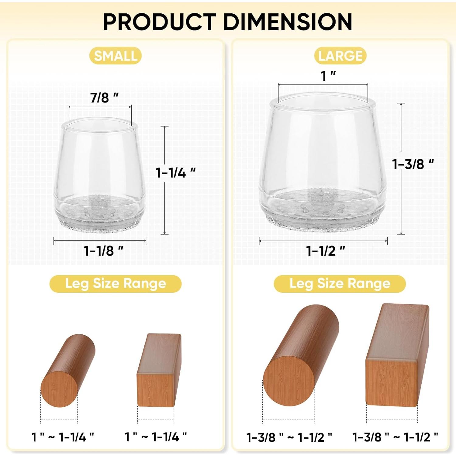 BALEINE 16 Protectores de Suelo Silicona Antideslizantes