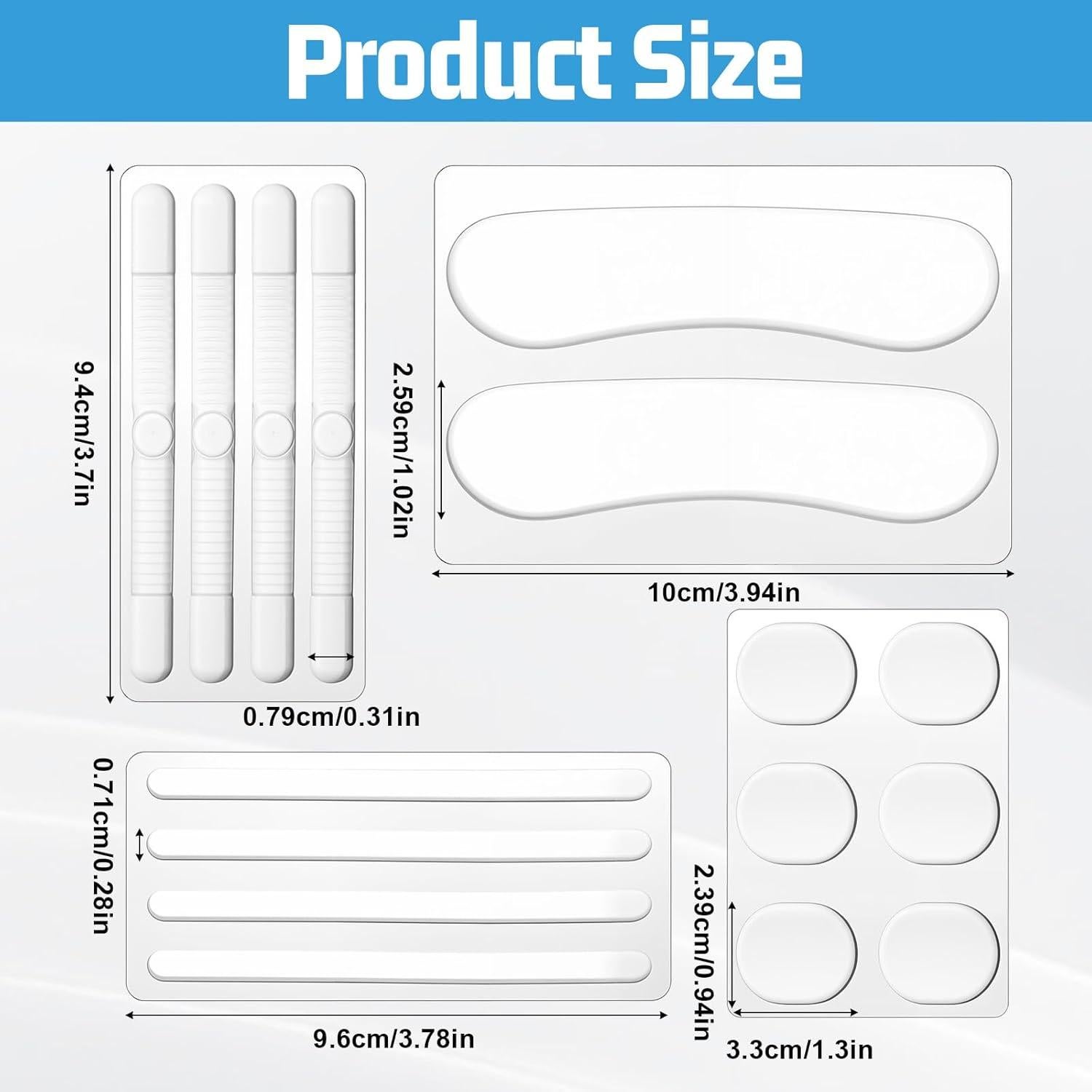 34 Almohadillas de Silicona para Tacones Altos QfwdfcTrenz