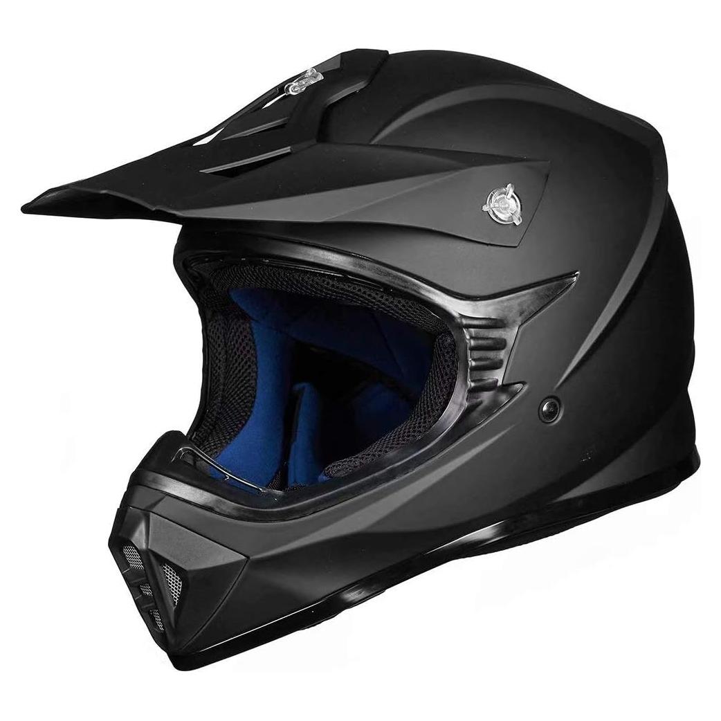 Casco de Motocross ILM 128S Adulto XXL Negro Mate
