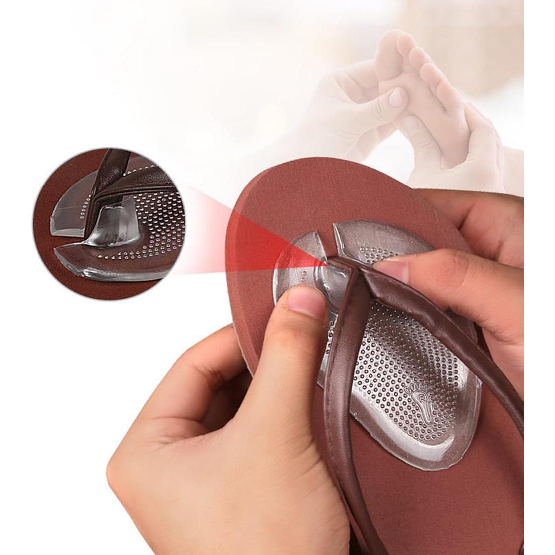 3 Pares Almohadillas de Gel Silicona Transparente para Sandalias