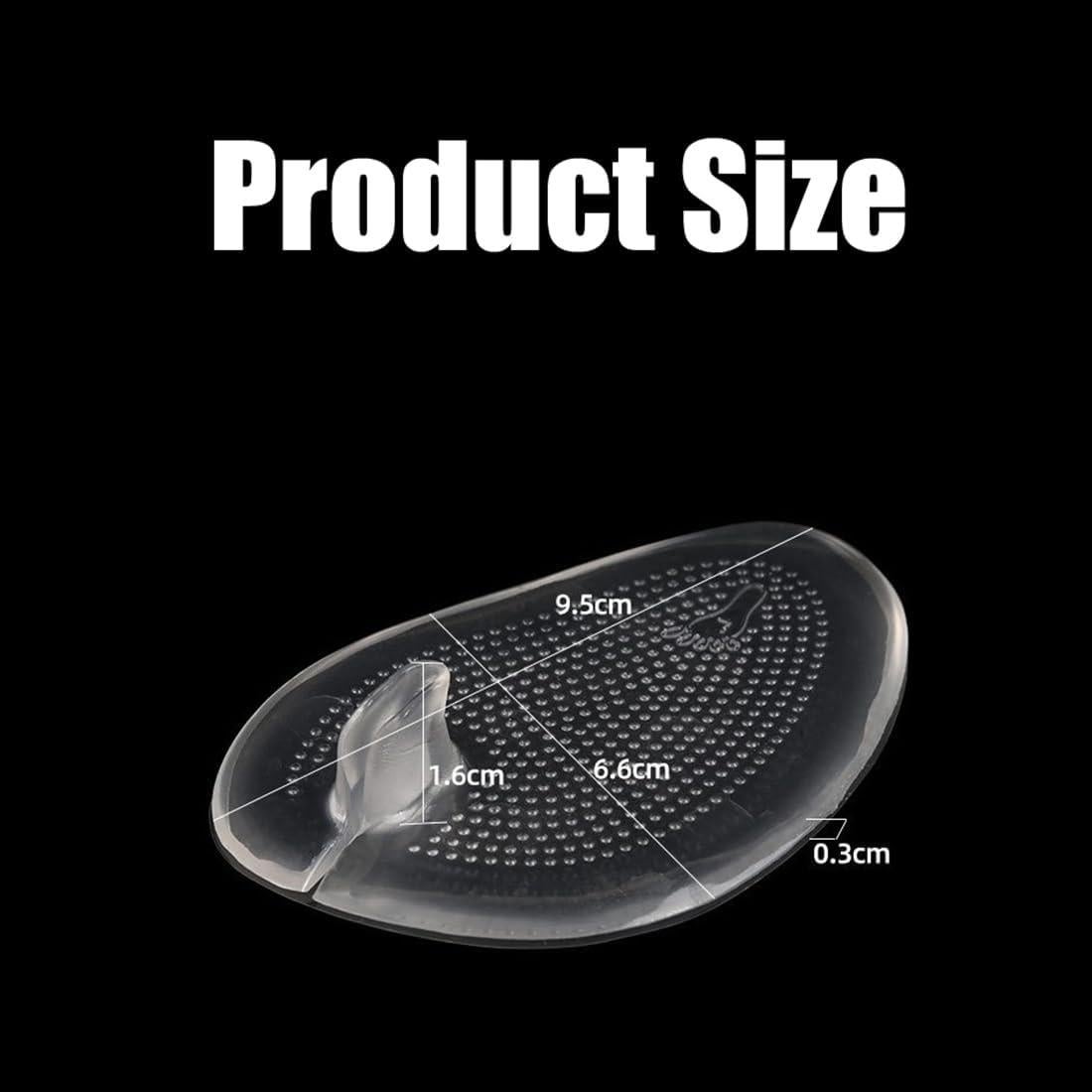 3 Pares Almohadillas de Gel Silicona Transparente para Sandalias