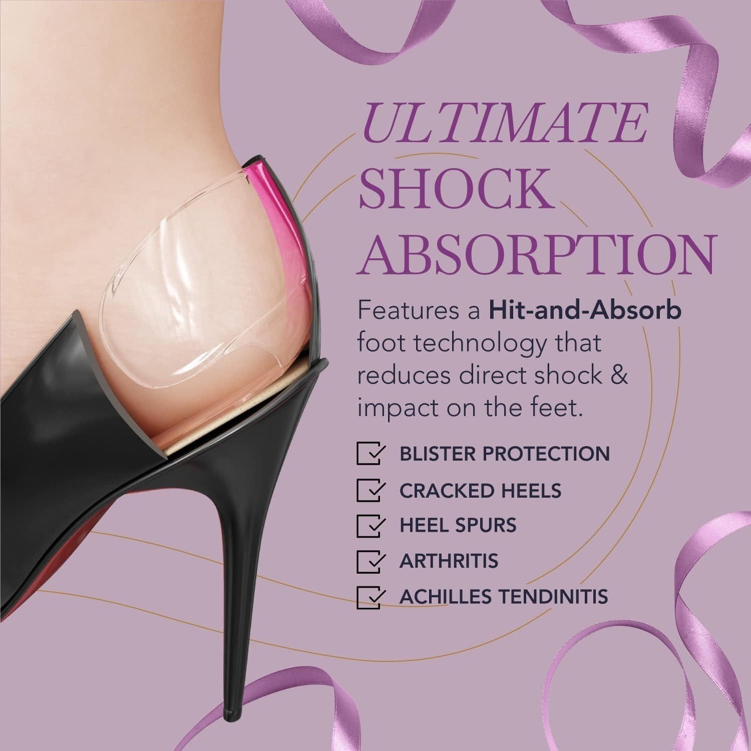 Almohadillas para Talones Ballotte - Silicona Natural, 8 Pzas