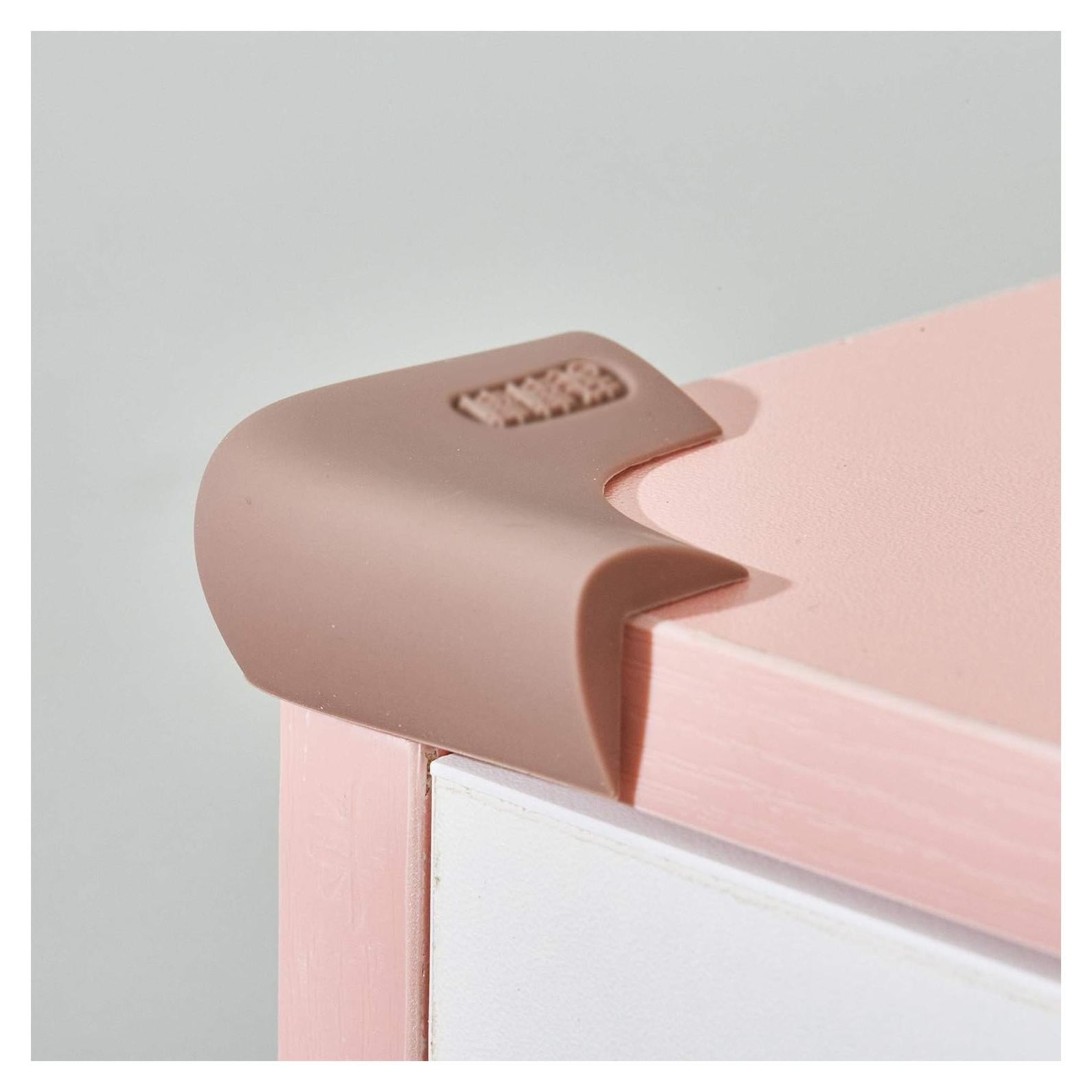 Protectores de Esquinas de Silicona Angloria - 4 Piezas Café