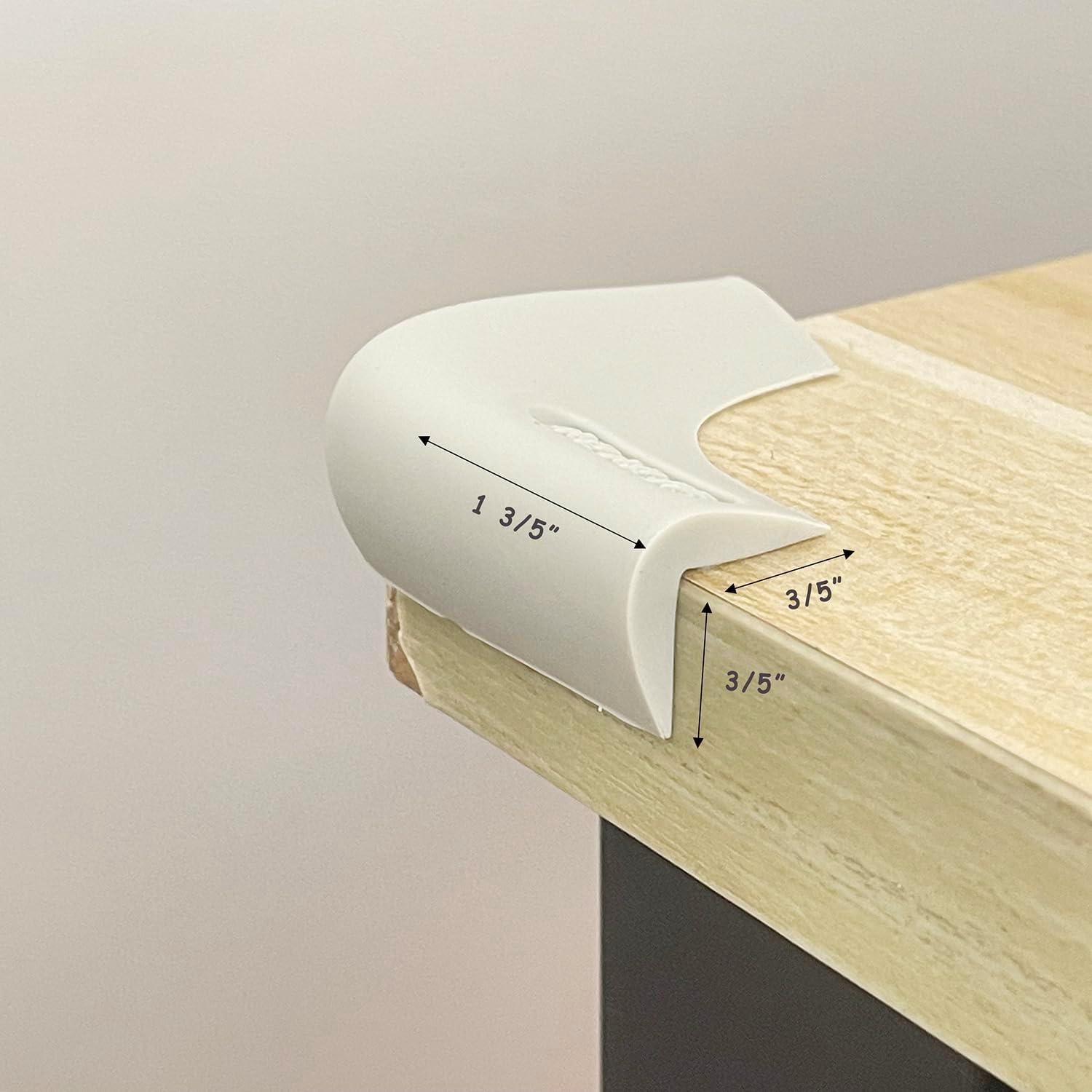 Protectores de Esquinas de Silicona Angloria - 4 Piezas Café