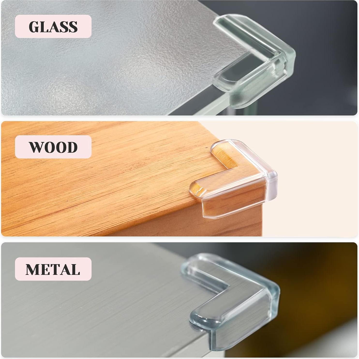 24 Protectores de Esquinas AIXMEET Silicona Transparente