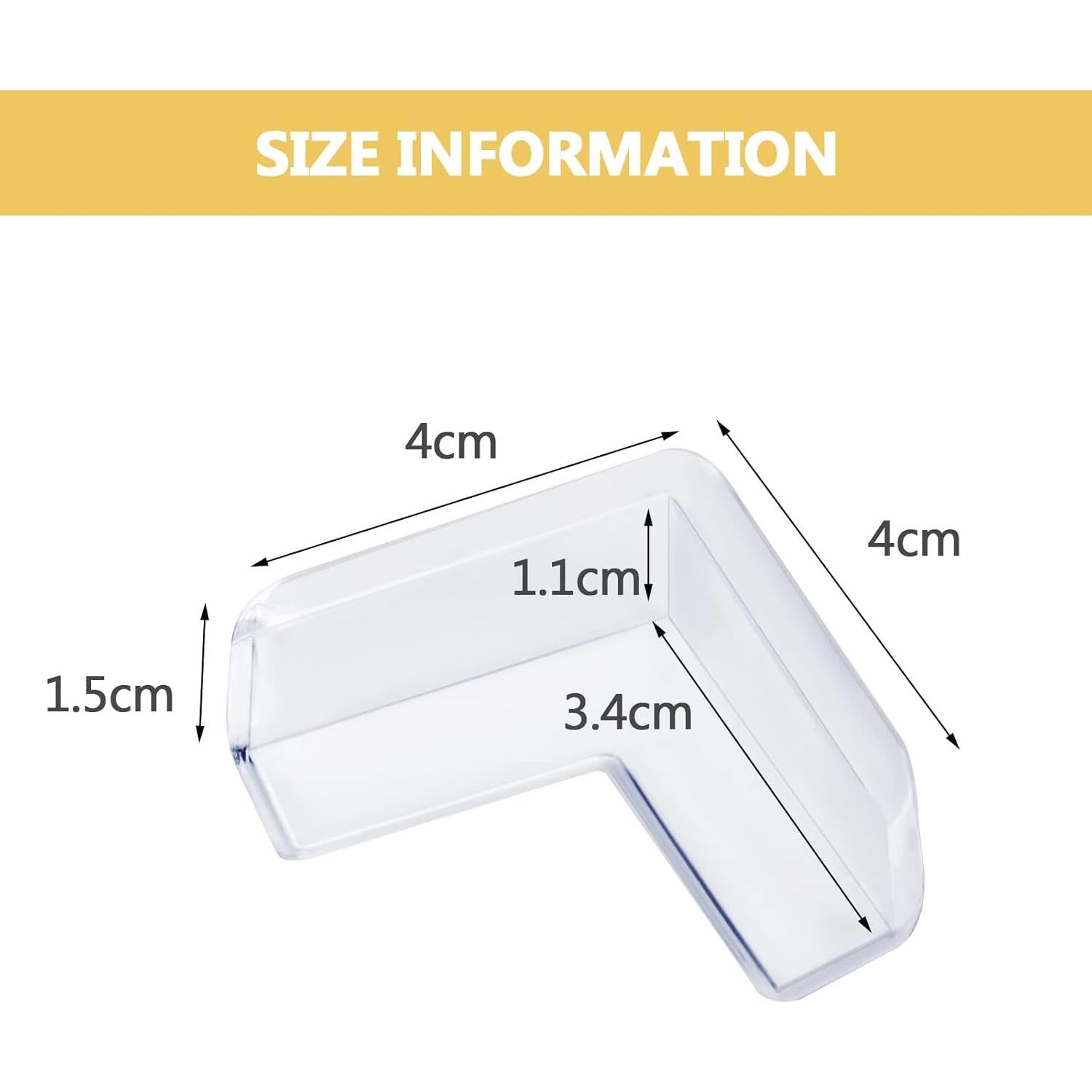 24 Protectores de Esquinas AIXMEET Silicona Transparente