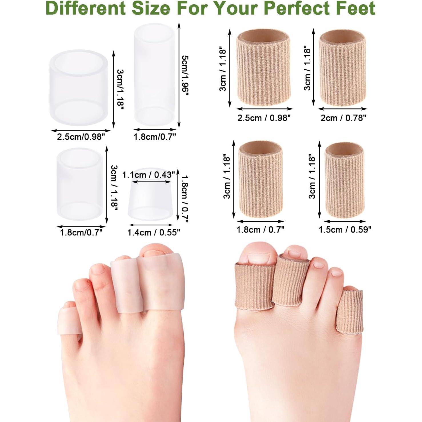 16 Fundas de Gel para Dedos del Pie BLATOWN - Alivio Callos Juanetes