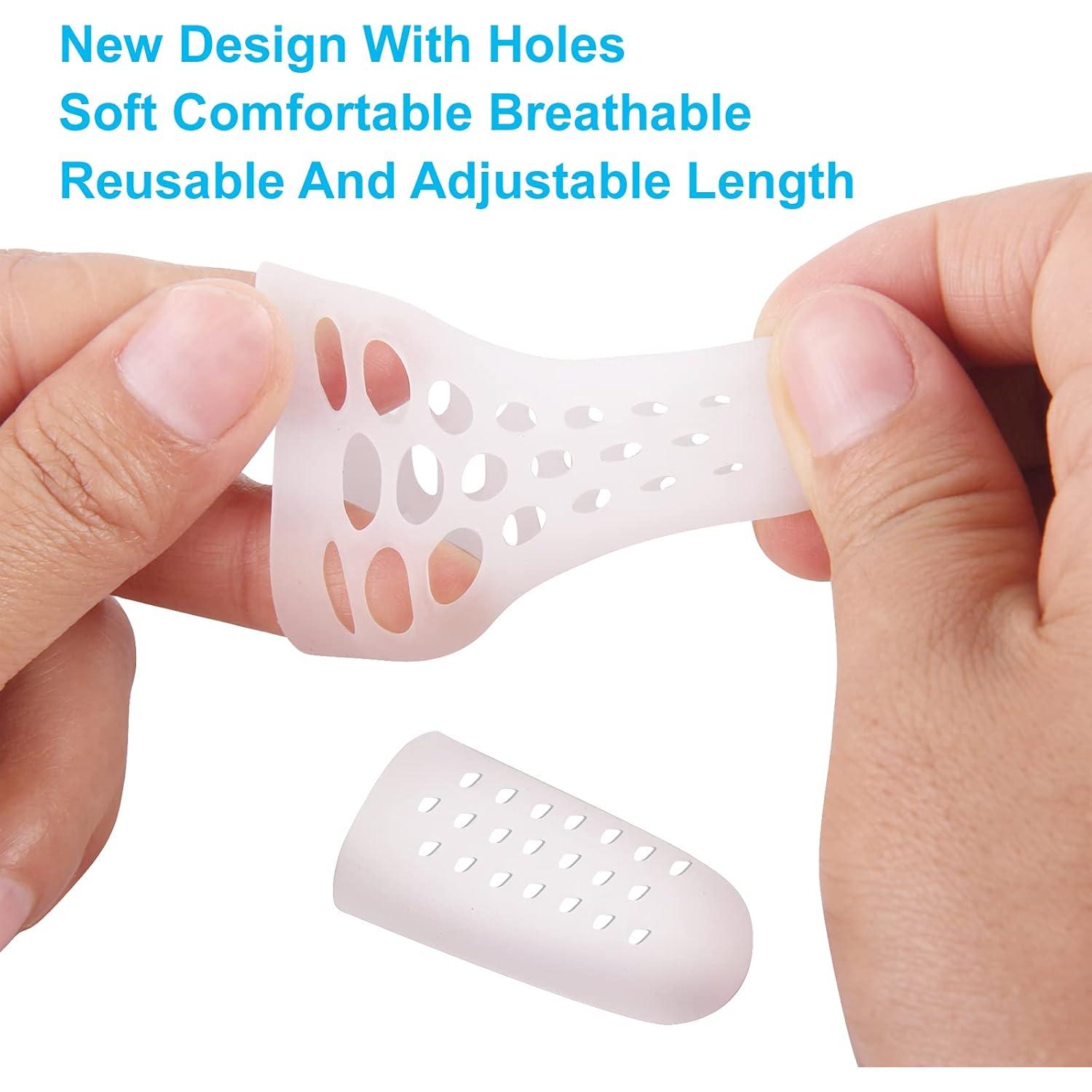 Protectores de Dedos de Gel Pyrjin - 10 Pcs Transpirables