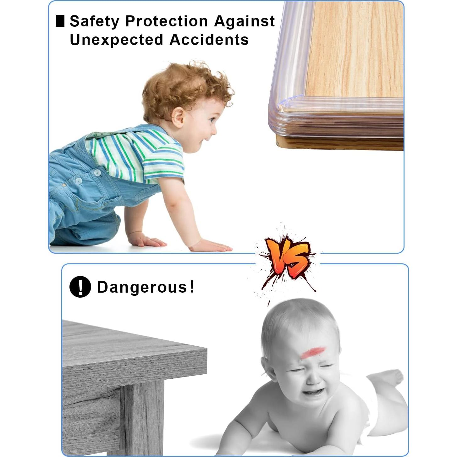 Protectores de Esquinas de Silicona HOMREALM 2M para Bebés