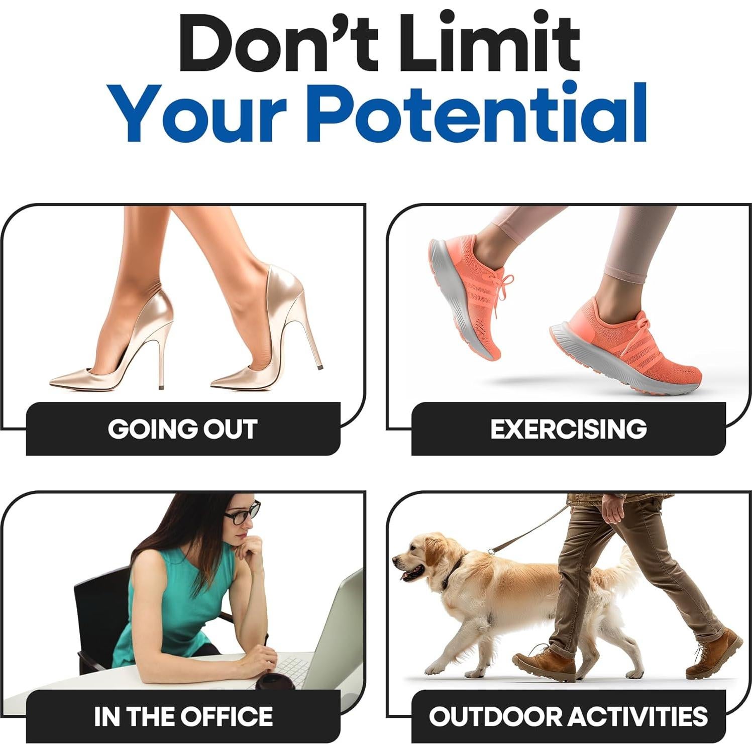 Almohadillas de Talón Gel Silicona Armstrong América - 3 Paquetes