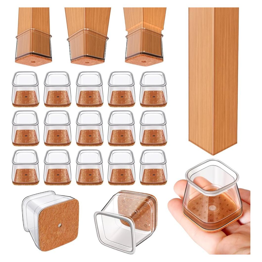 Protectores de Suelo Ansible 24 pcs Silicona Cuadrados S