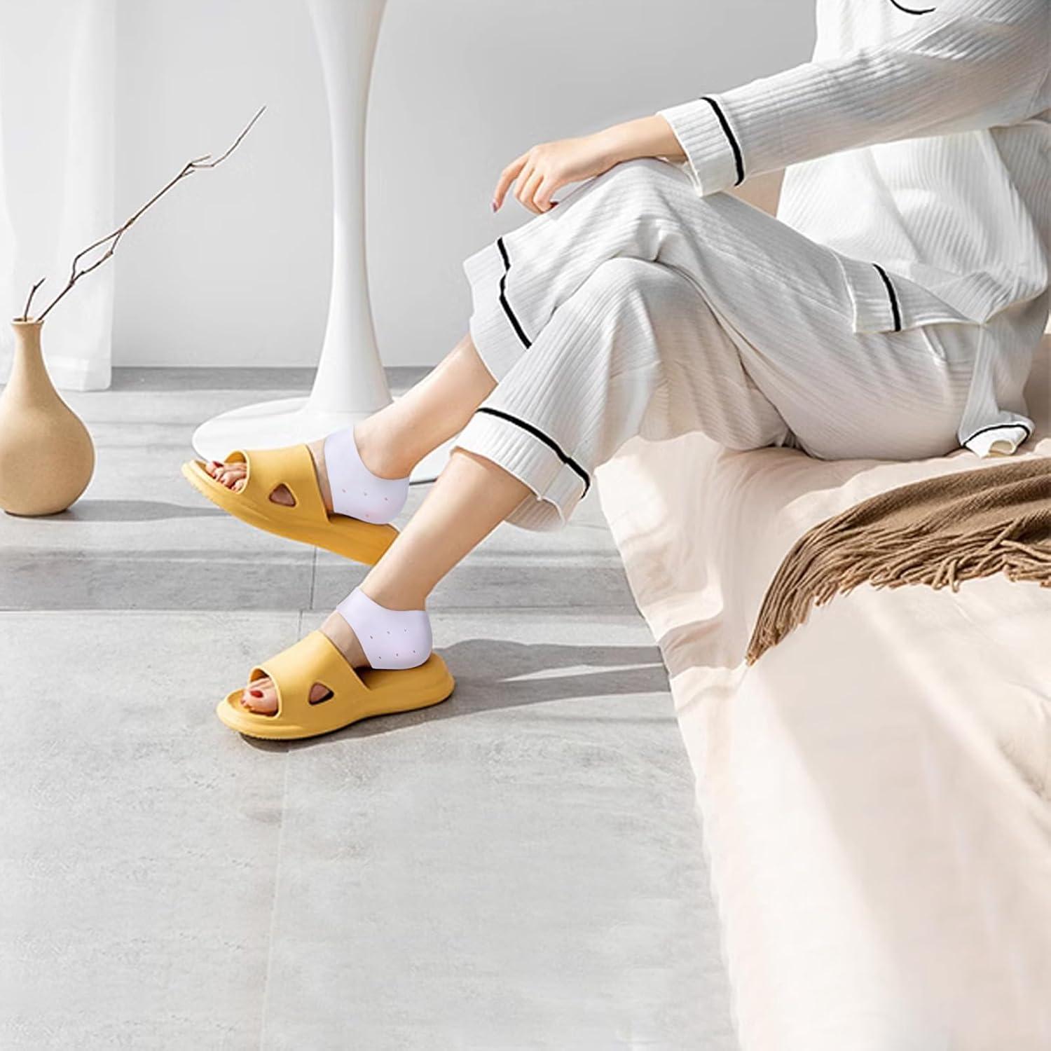 MADHOLLY 5 Pares Protectores de Talón de Silicona Transpirables