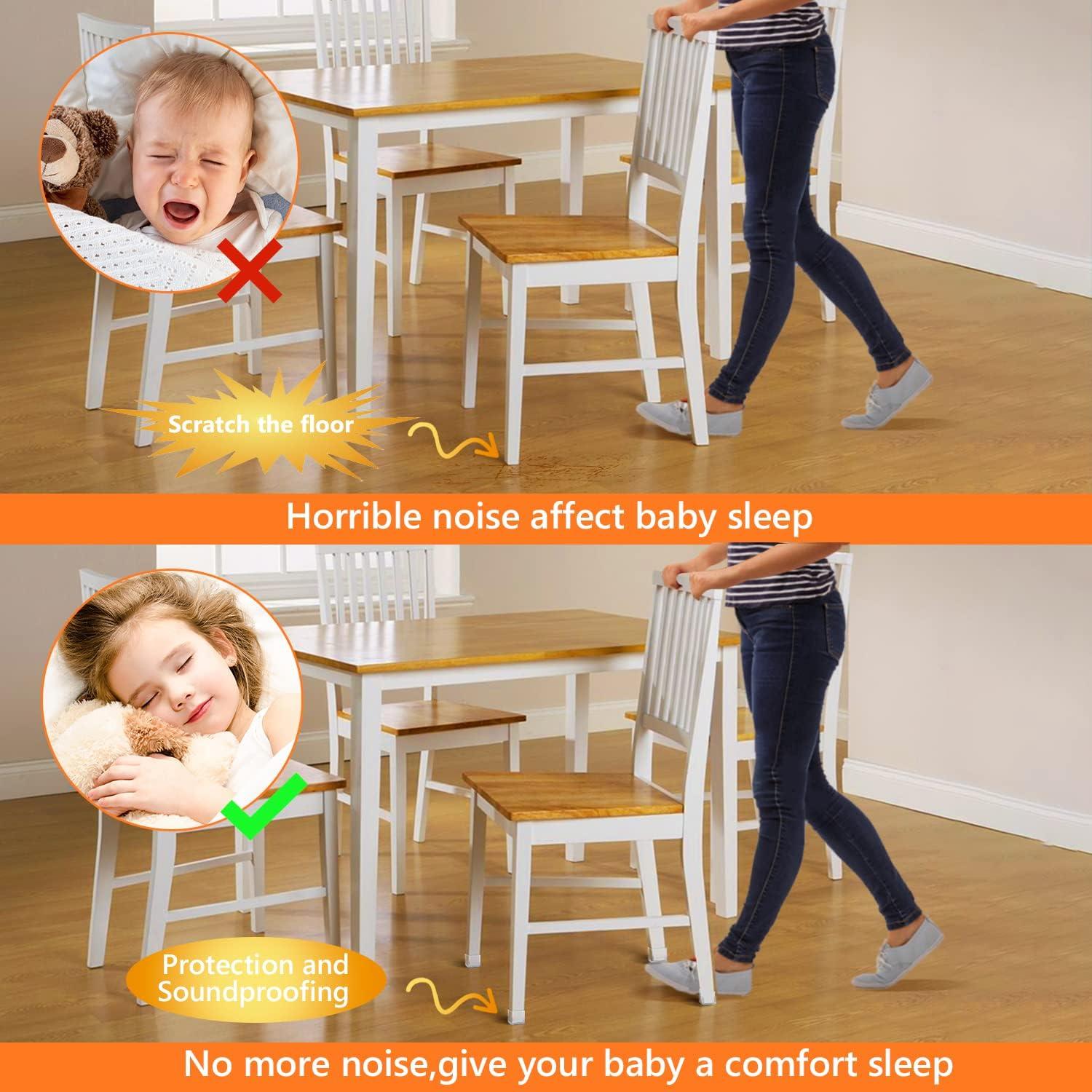 BAIPOK 36 Protectores de Suelo para Patas de Sillas Cuadradas