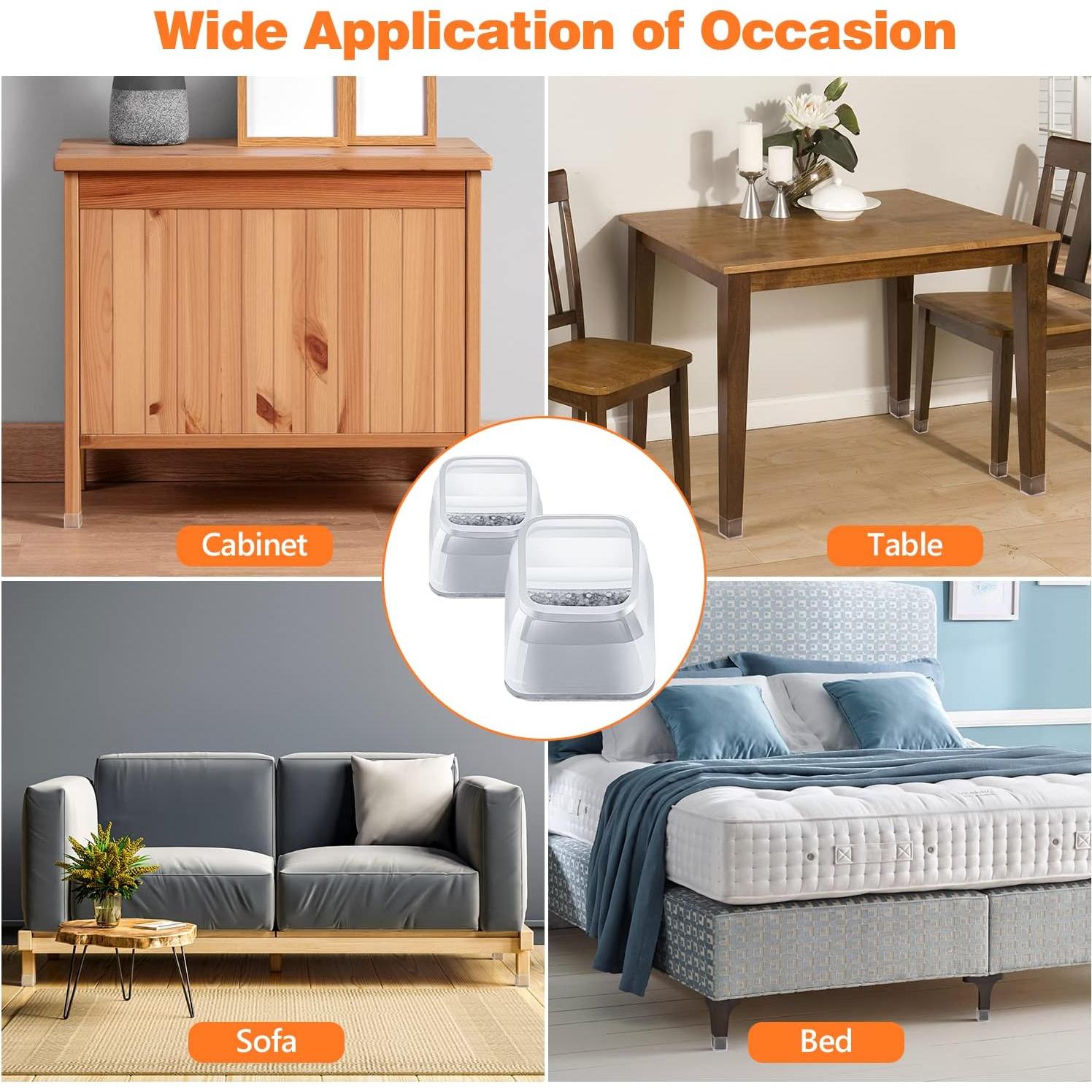 BAIPOK 36 Protectores de Suelo para Patas de Sillas Cuadradas