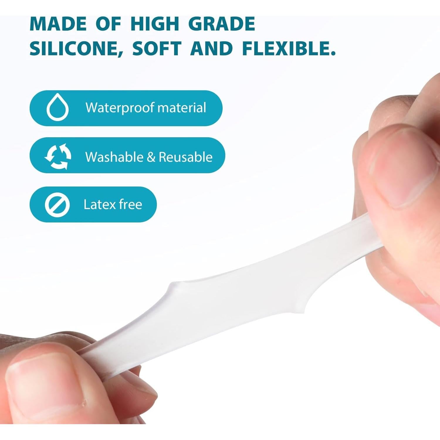 Protectores de Dedos Meñiques Povihome - Gel Transparente - 12 Piezas