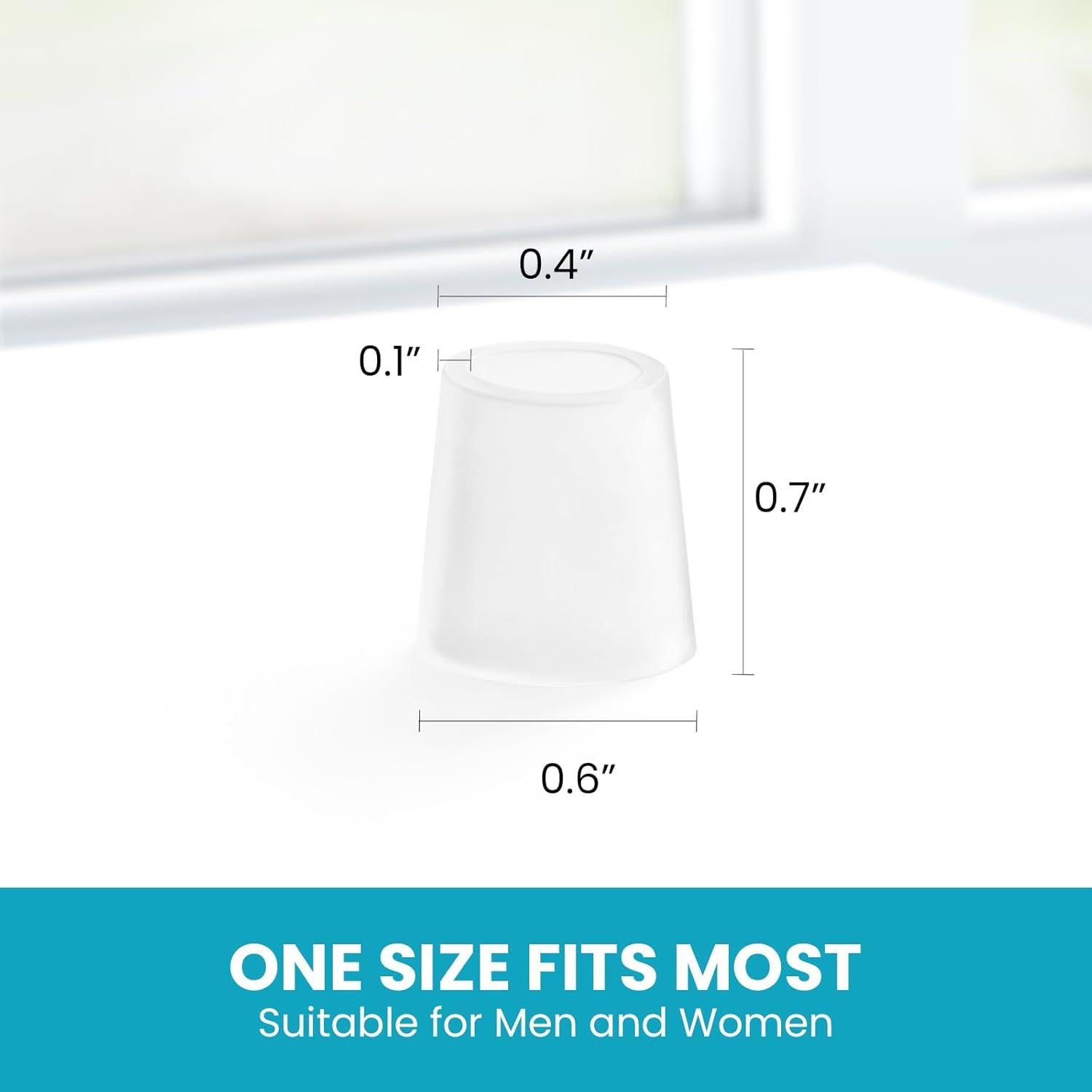 Protectores de Dedos Meñiques Povihome - Gel Transparente - 12 Piezas