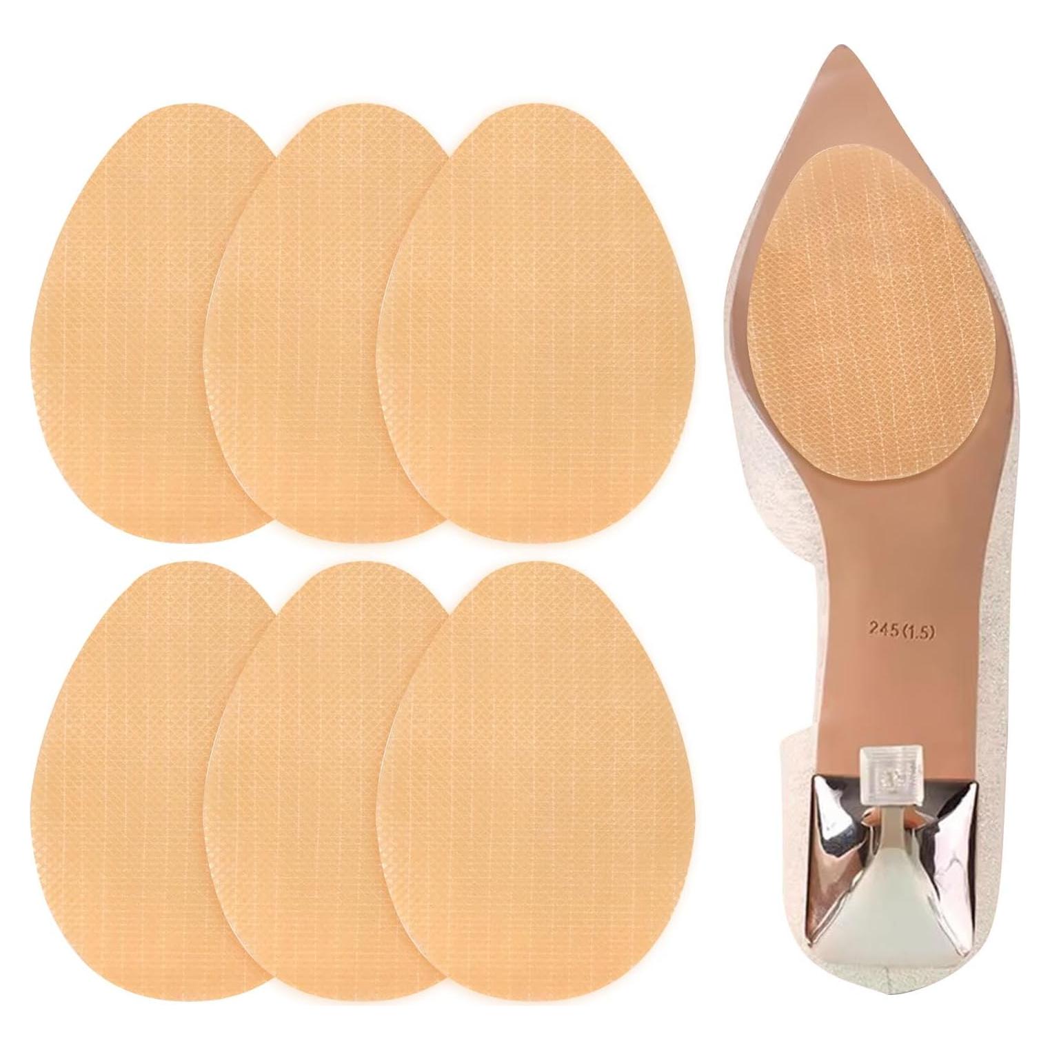 Almohadillas Antideslizantes Quacc 6 Pares para Zapatos Transparentes