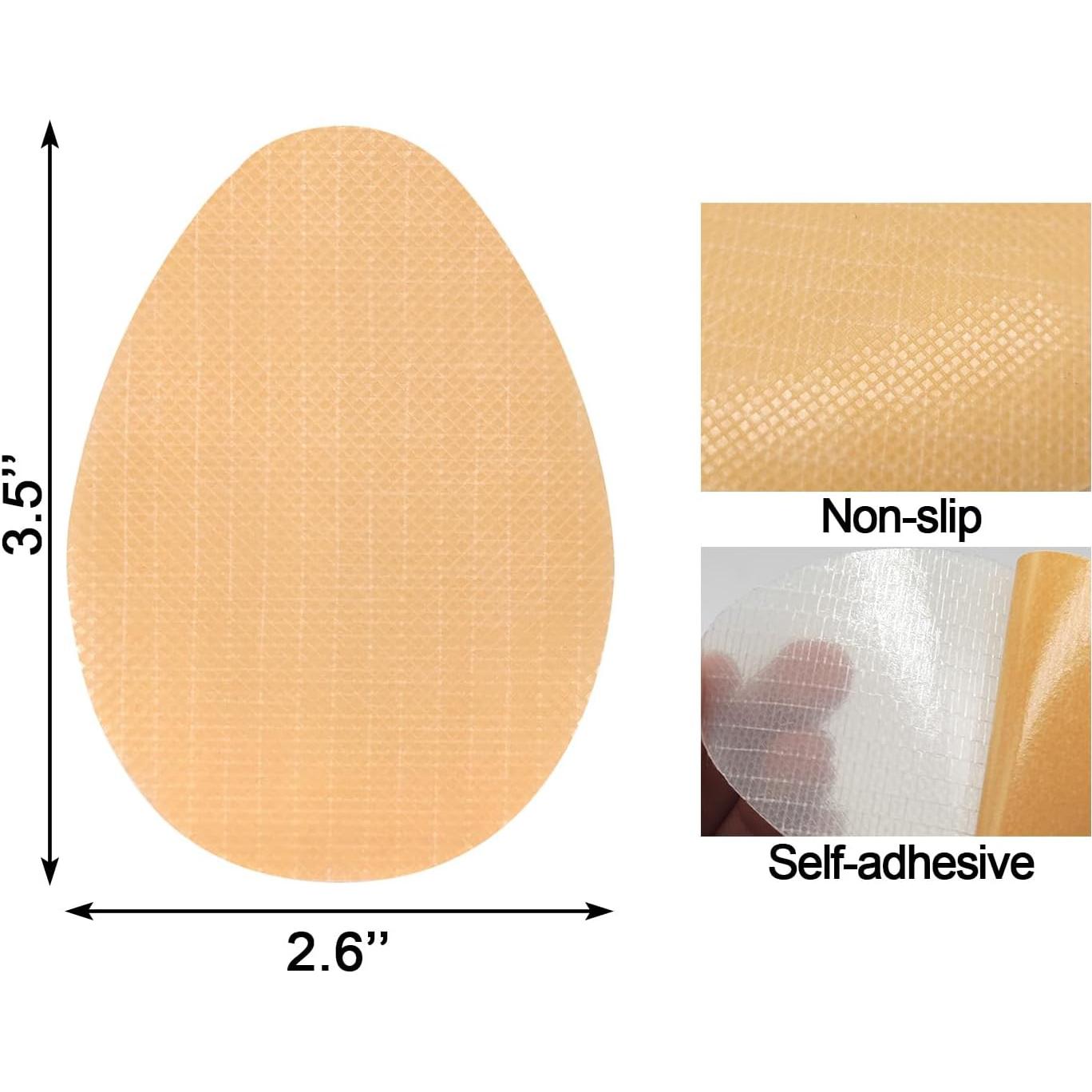 Almohadillas Antideslizantes Quacc 6 Pares para Zapatos Transparentes