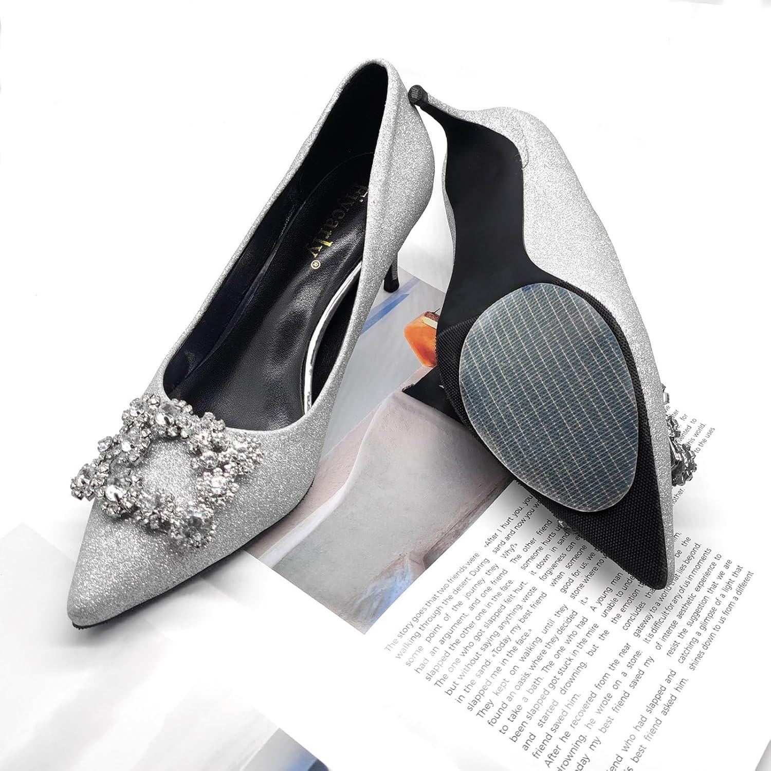 Almohadillas Antideslizantes Quacc 6 Pares para Zapatos Transparentes