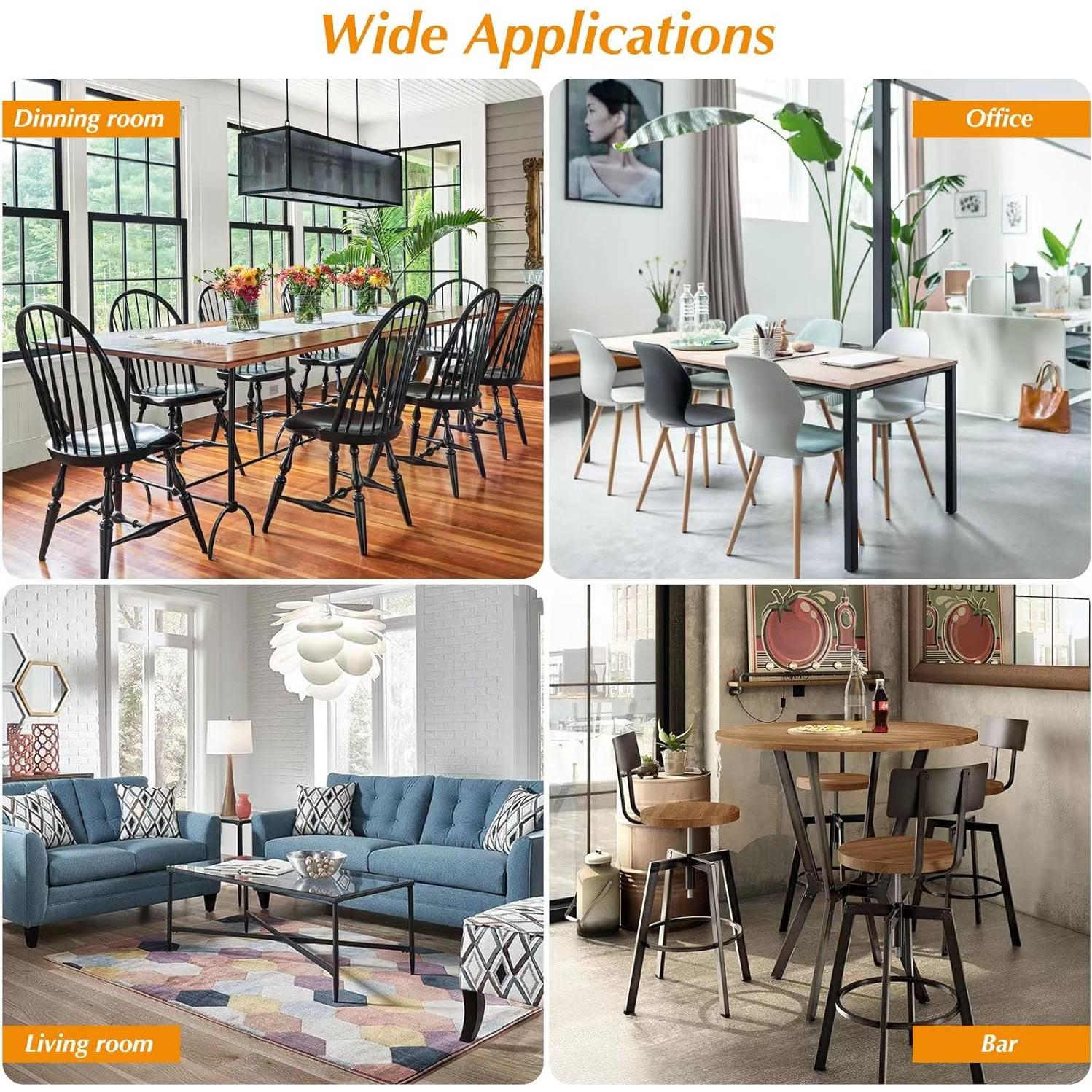 24 Protectores de Suelo de Silicona Joeyrras para Sillas Grandes