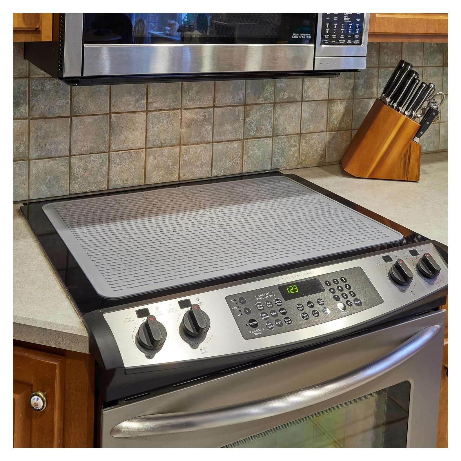 Alfombrilla de Silicona Parnoo 71.1x50.8 cm Gris para Estufa