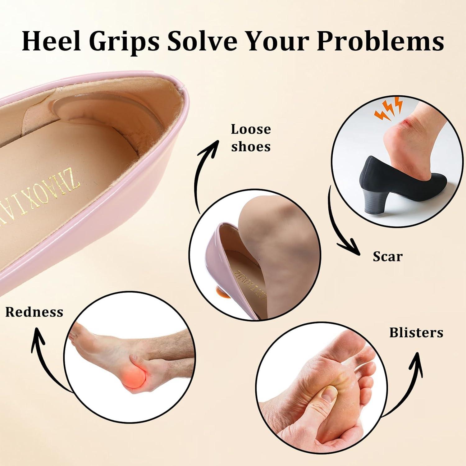 16 Almohadillas de Silicona para Tacones Bremorou Transparente