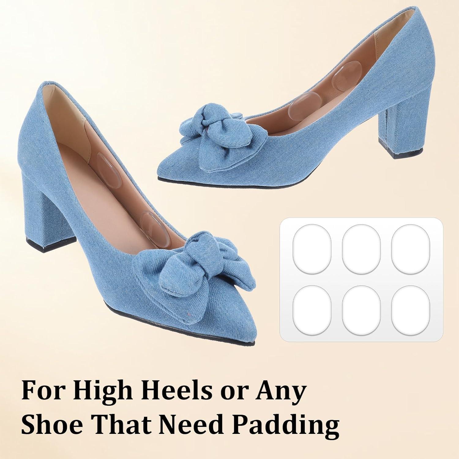 16 Almohadillas de Silicona para Tacones Bremorou Transparente