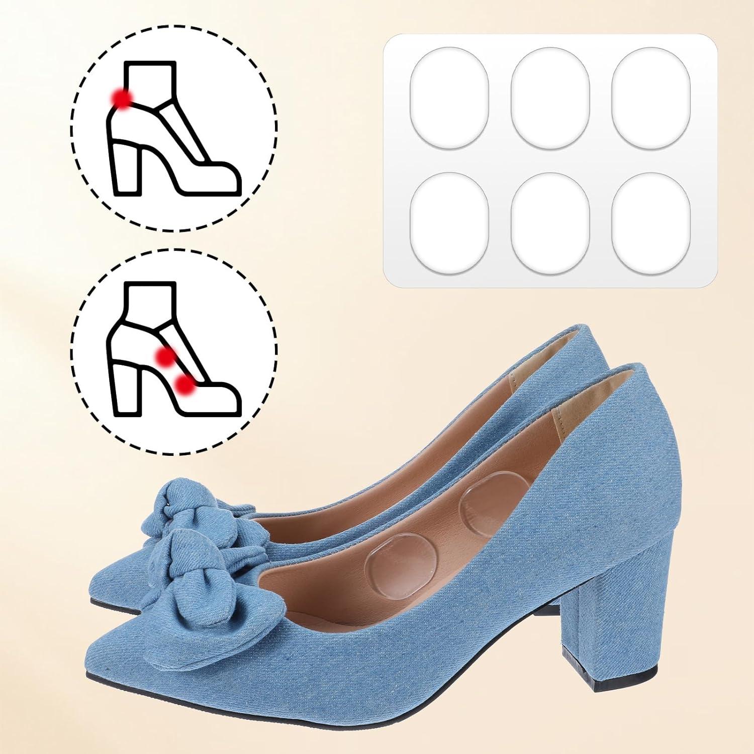 16 Almohadillas de Silicona para Tacones Bremorou Transparente