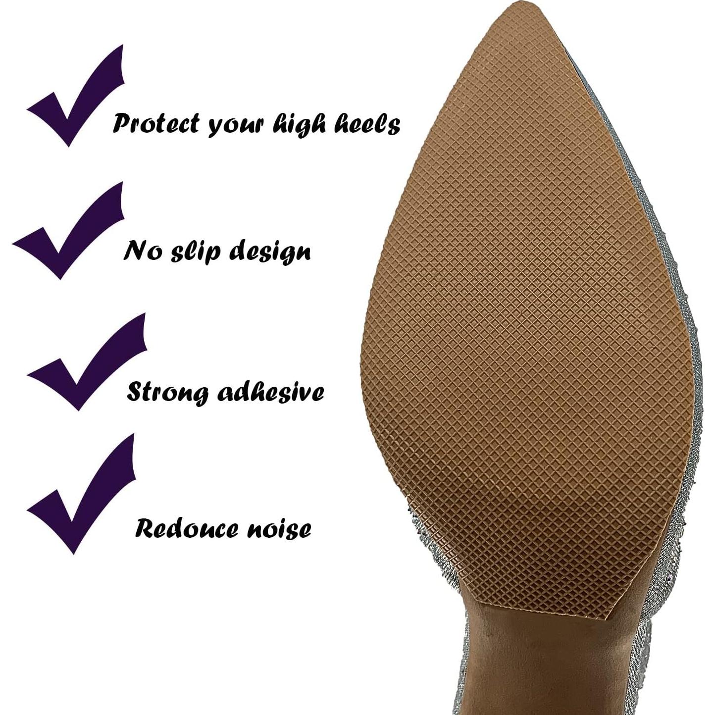 Protector de Suela ZBLGO - Almohadillas Antideslizantes para Tacones Altos