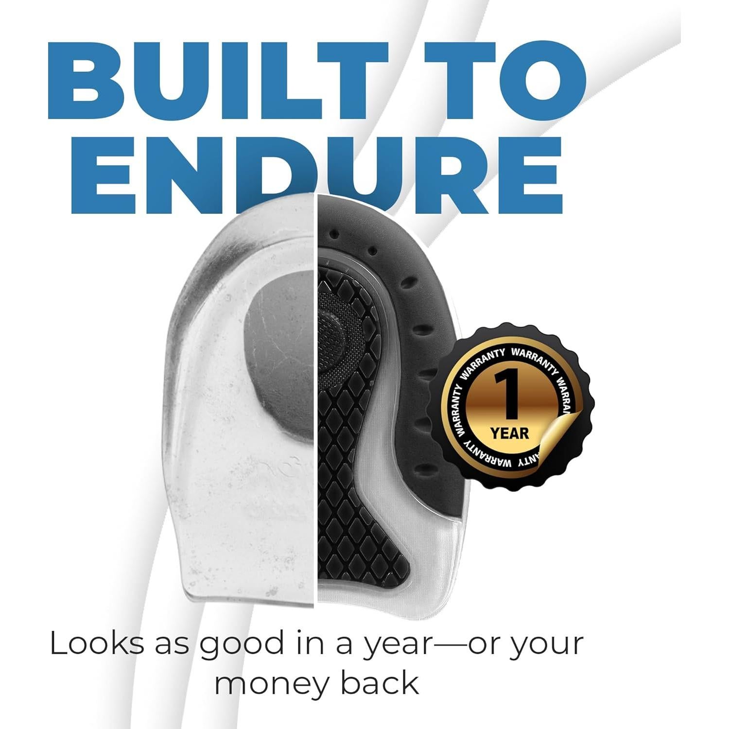 Almohadillas de Gel para el Talón Bloomdeals - 2 Piezas - Comodidad Diaria