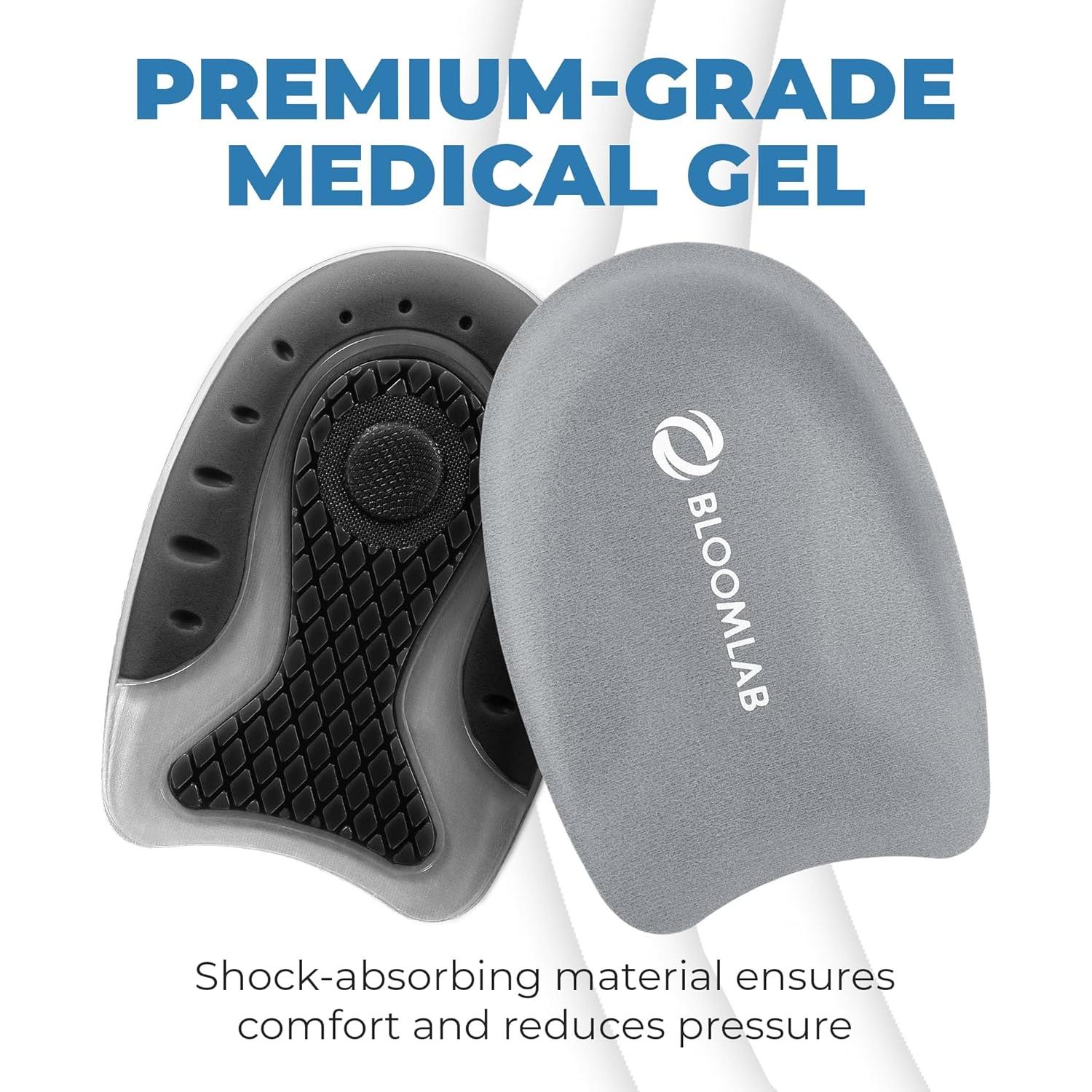 Almohadillas de Gel para el Talón Bloomdeals - 2 Piezas - Comodidad Diaria