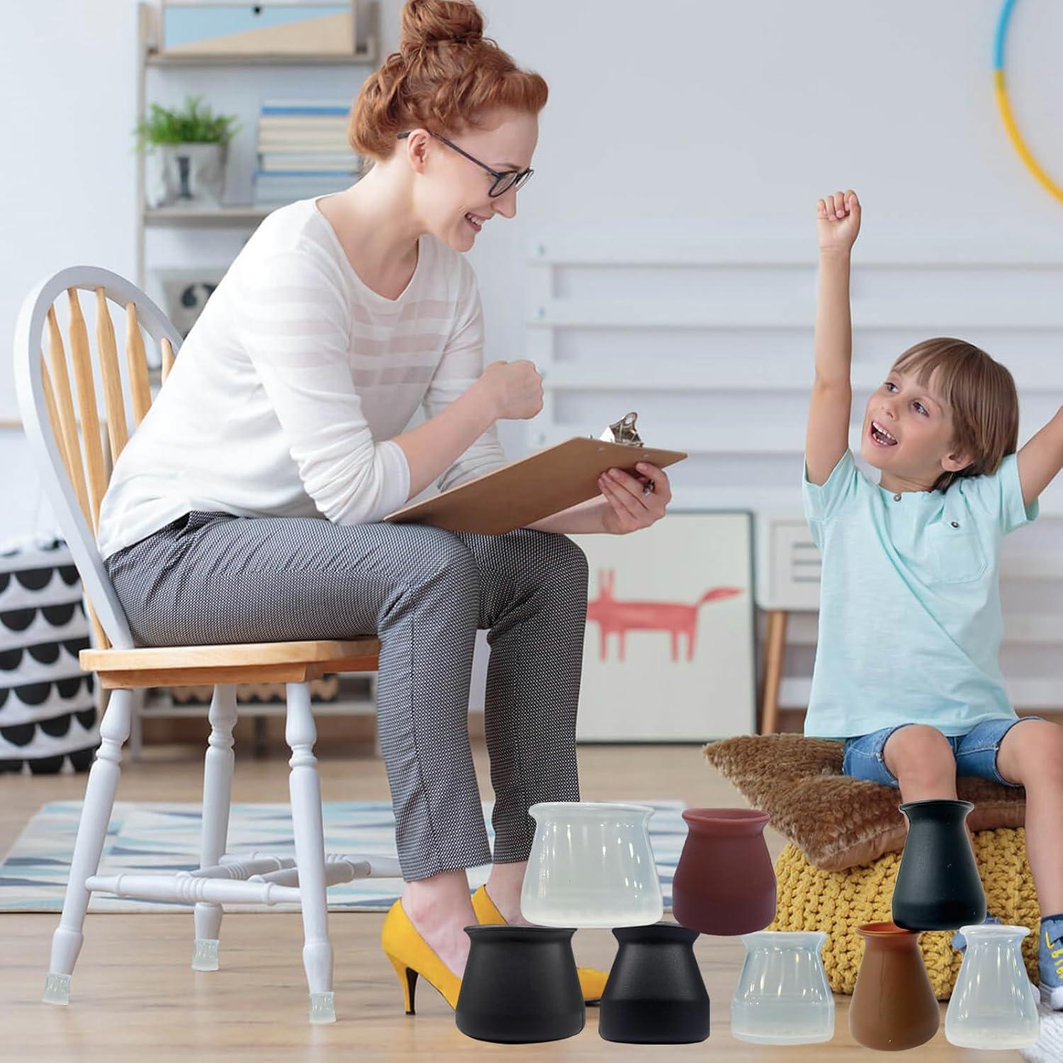 Protectores de Piso Silicona Extra Pequeños Conprasim 8 Piezas