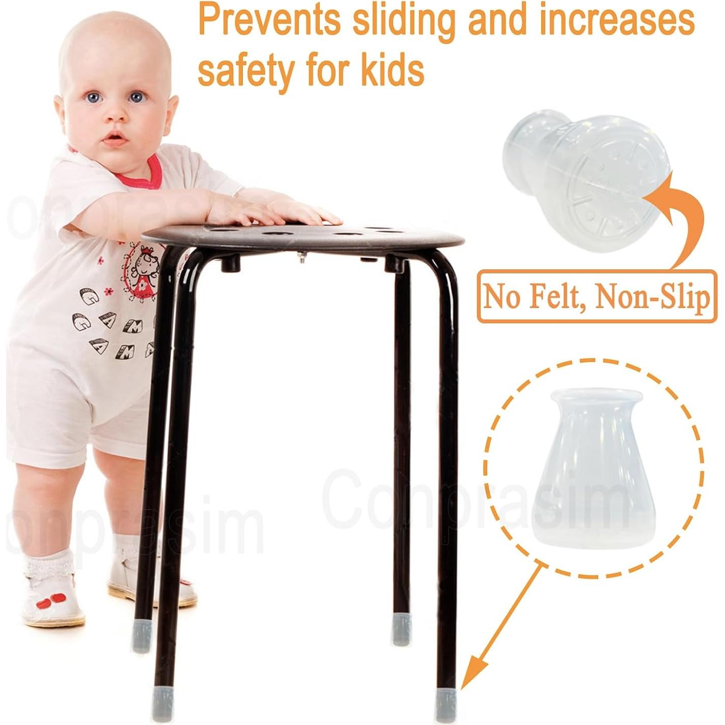 Protectores de Piso Silicona Extra Pequeños Conprasim 8 Piezas