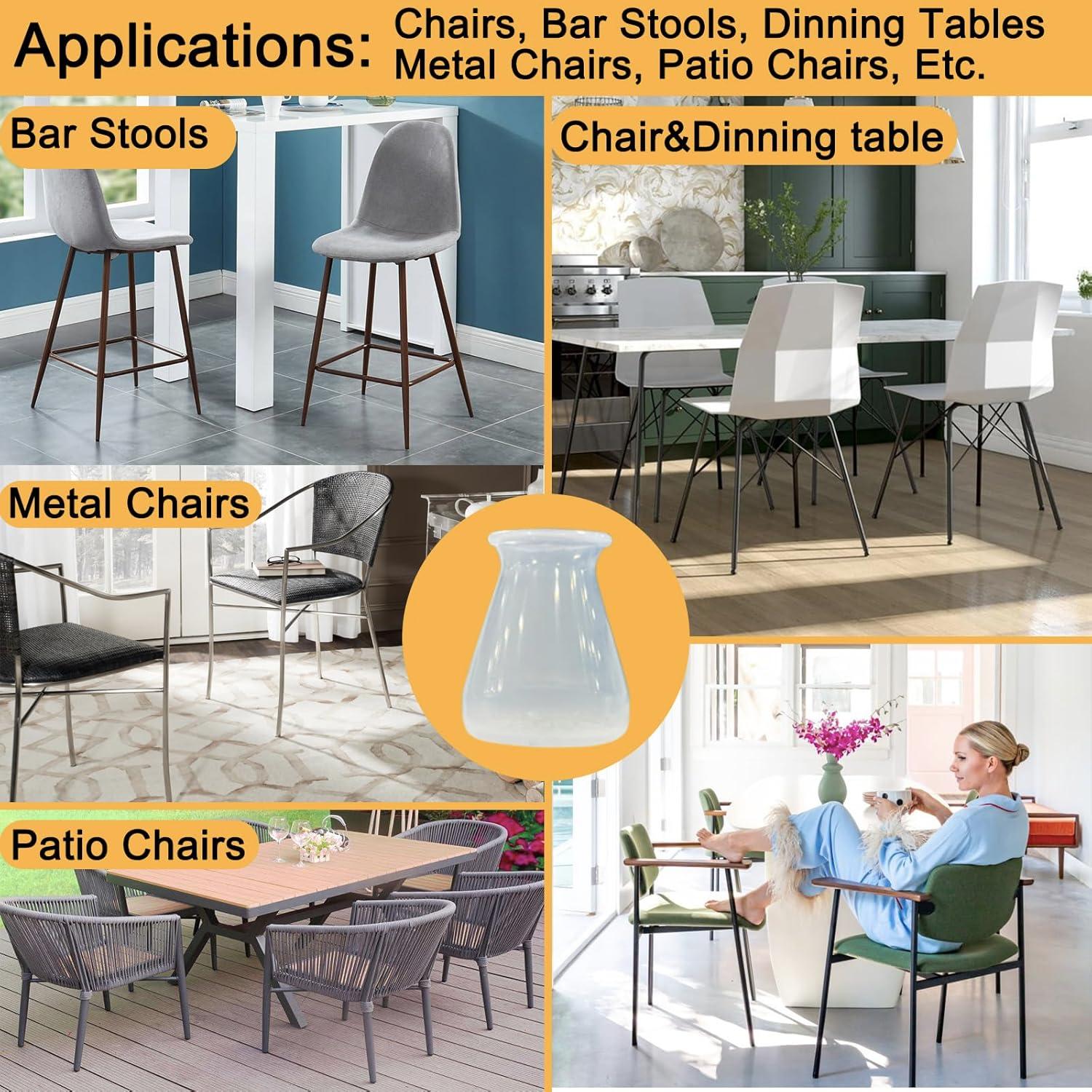 Protectores de Piso Silicona Extra Pequeños Conprasim 8 Piezas