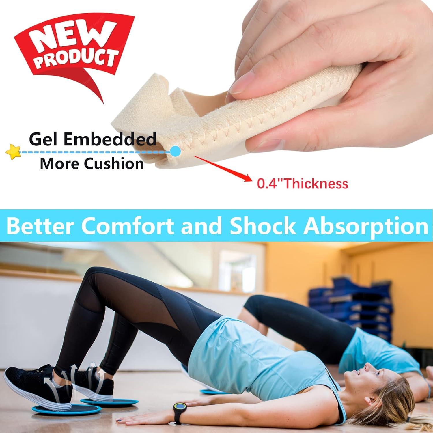 Protectores de Talón JUMPOW Beige Gruesos para Fascitis Plantar