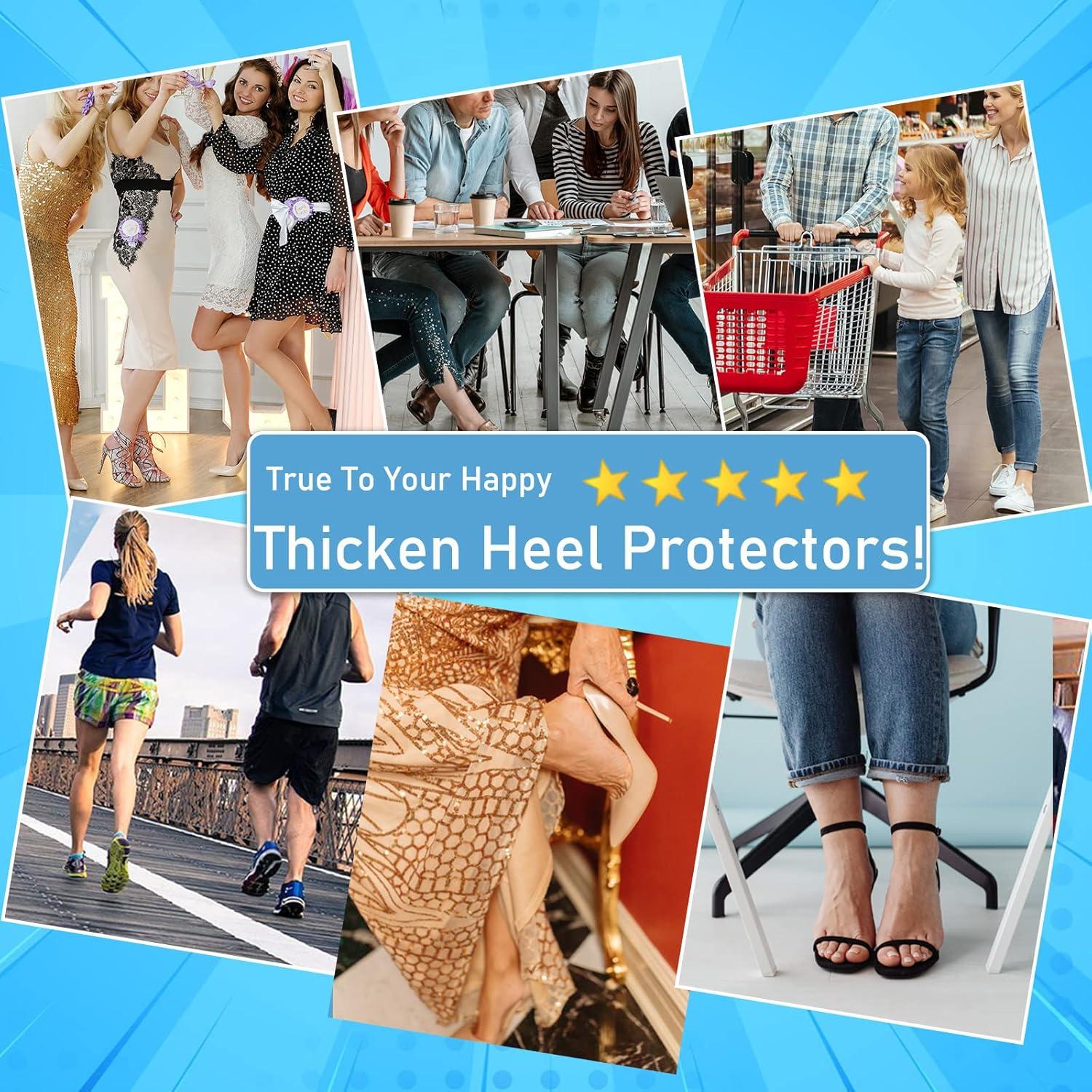 Protectores de Talón JUMPOW Beige Gruesos para Fascitis Plantar