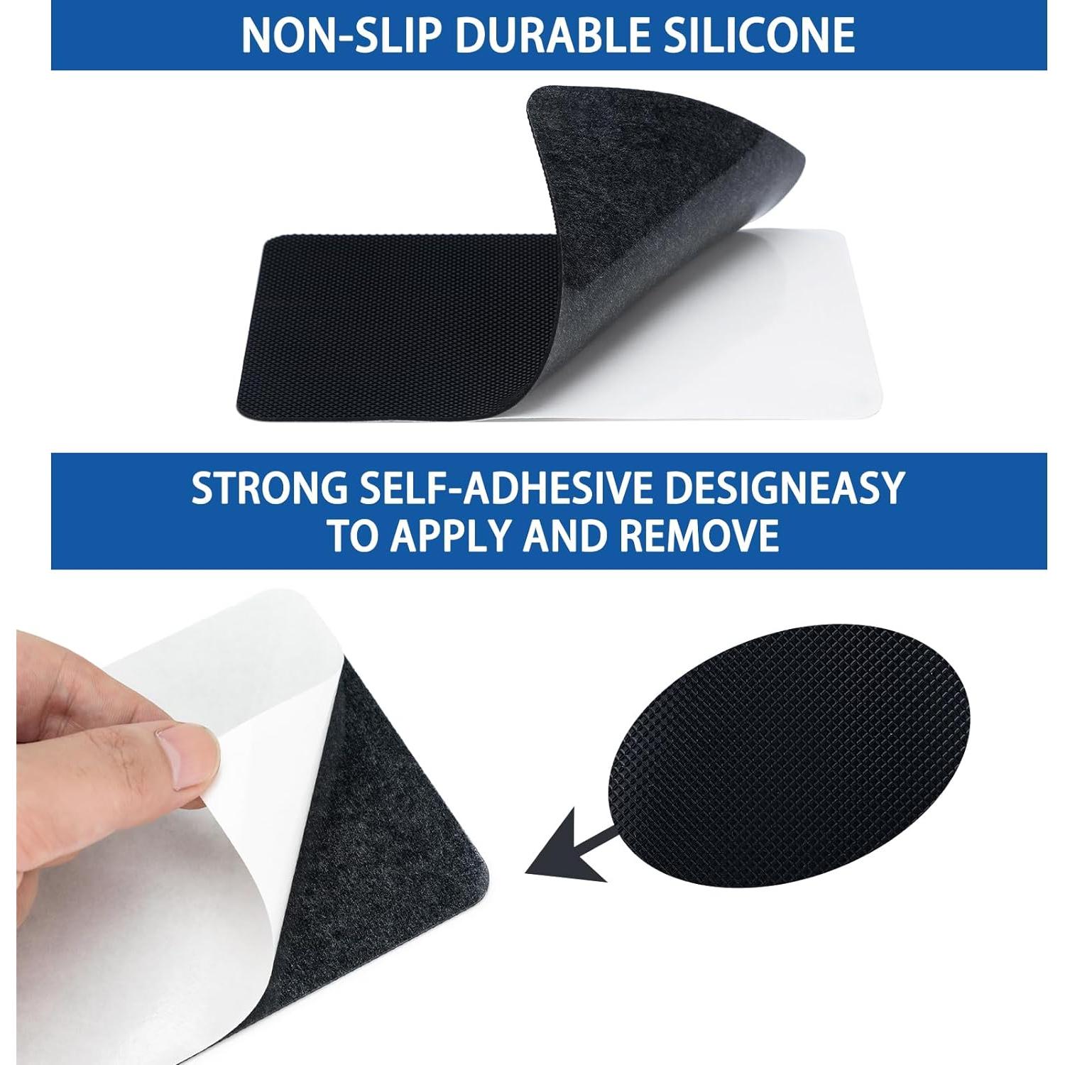 Protector de Suela de Zapato GADEBAO 4 Pcs Antideslizante Negro