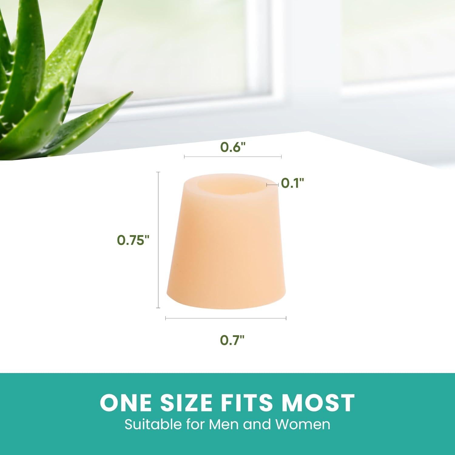 Protectores de Dedos Meñiques Welnove - 12 Cubiertas de Gel con Aloe Vera